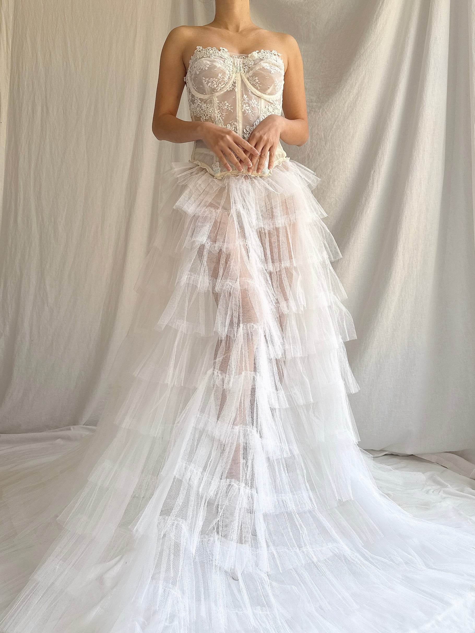 Vintage 2-Piece Tulle Set - XS/S