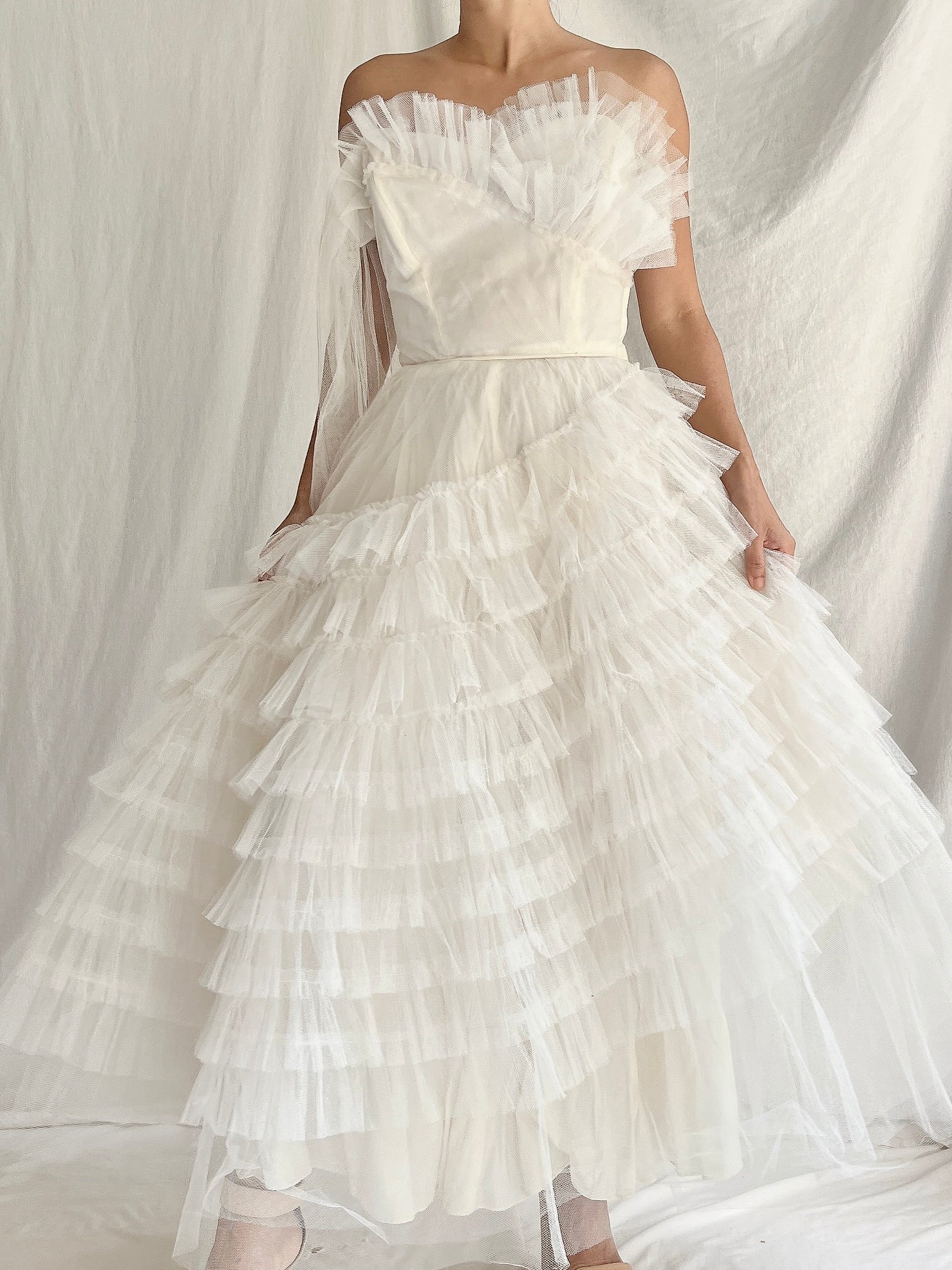 1950s Tulle Layered Dress - XS