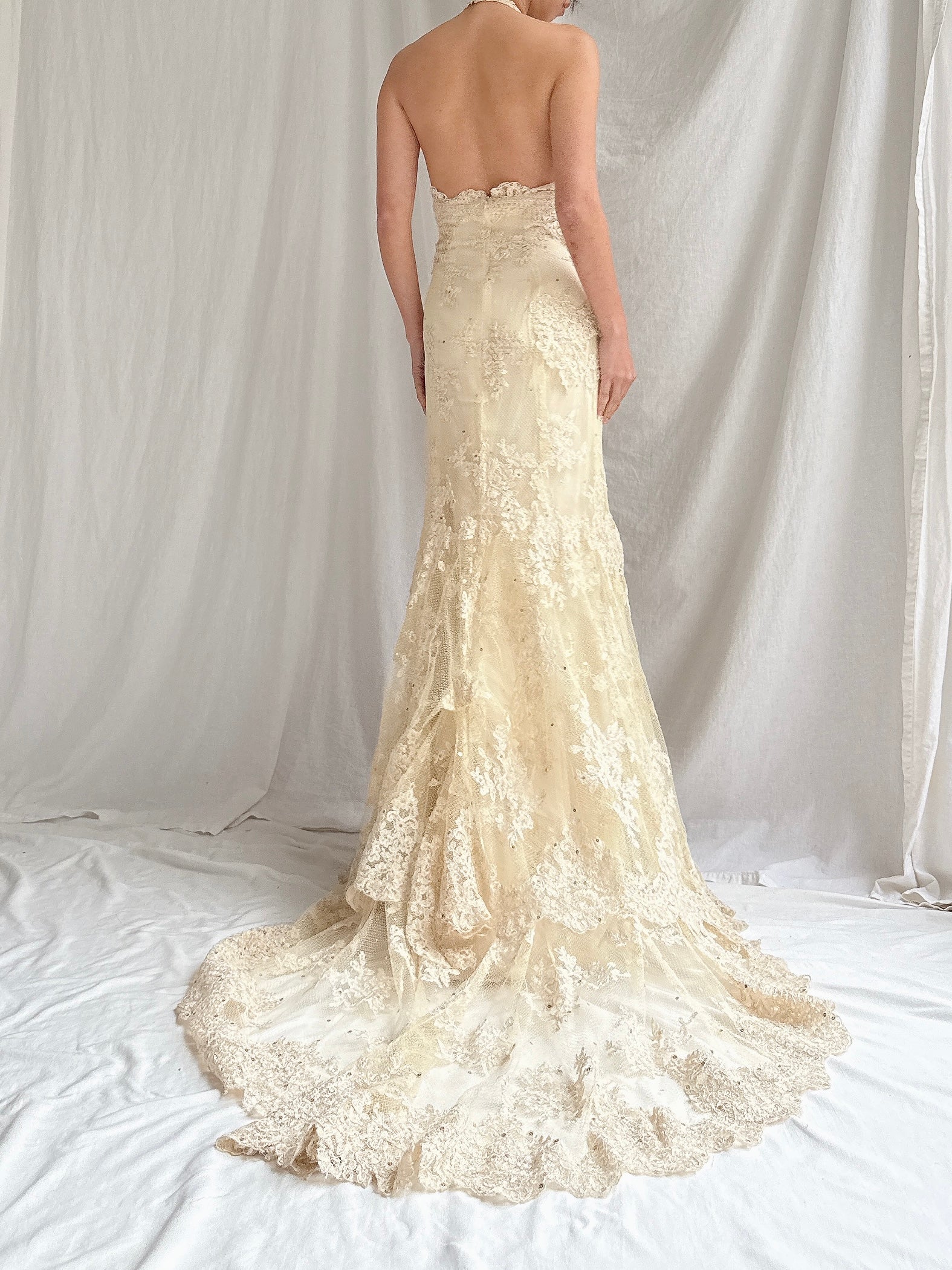 1990s Cymbeline Lace Gown - S