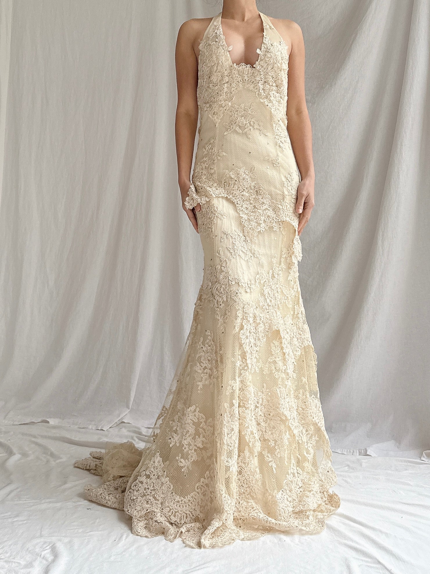 1990s Cymbeline Lace Gown - S