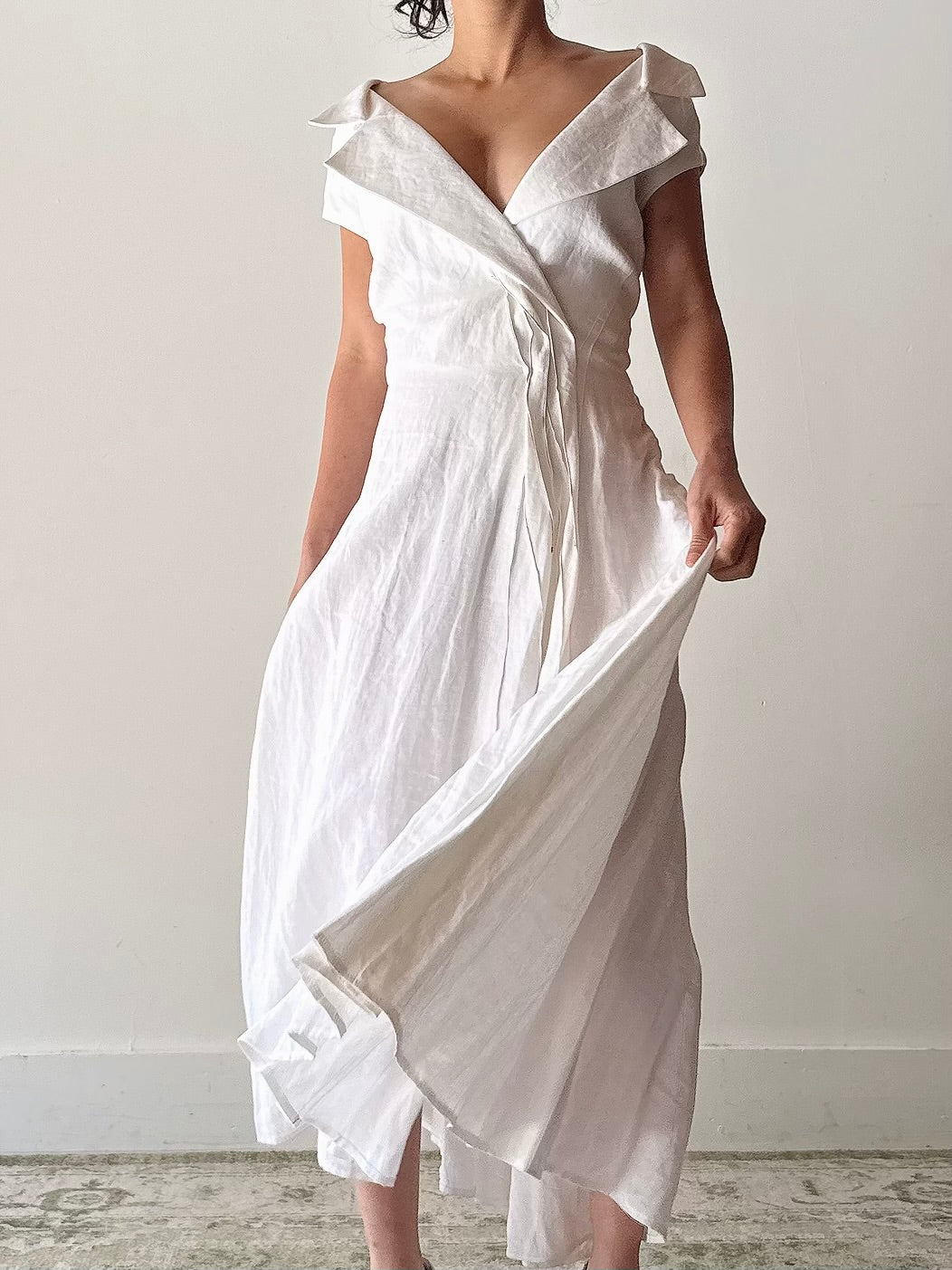 Vintage Annette Rostel Linen Dress - FR44