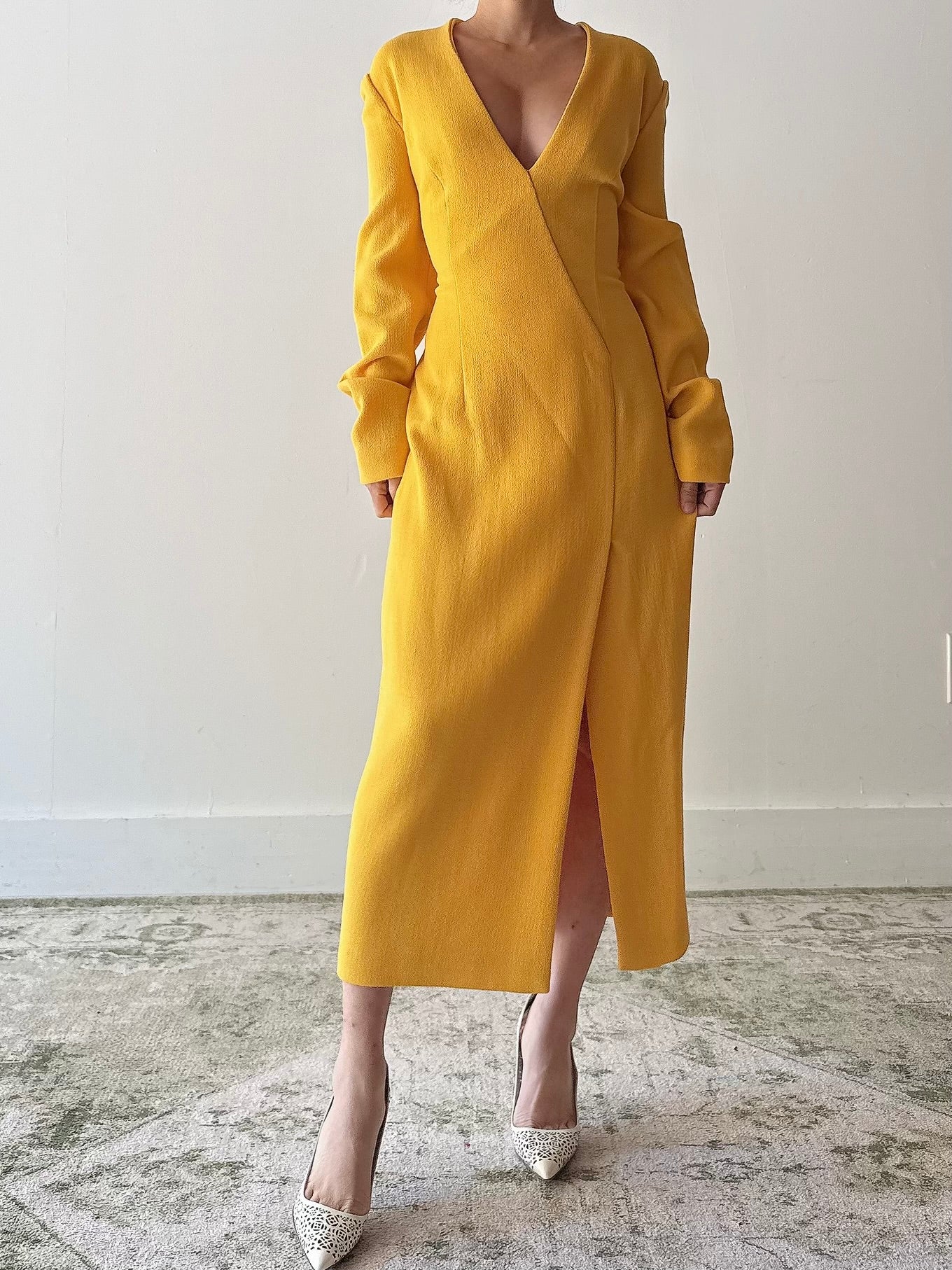 Vintage Gai Mattiolo Yellow Dress - IT44