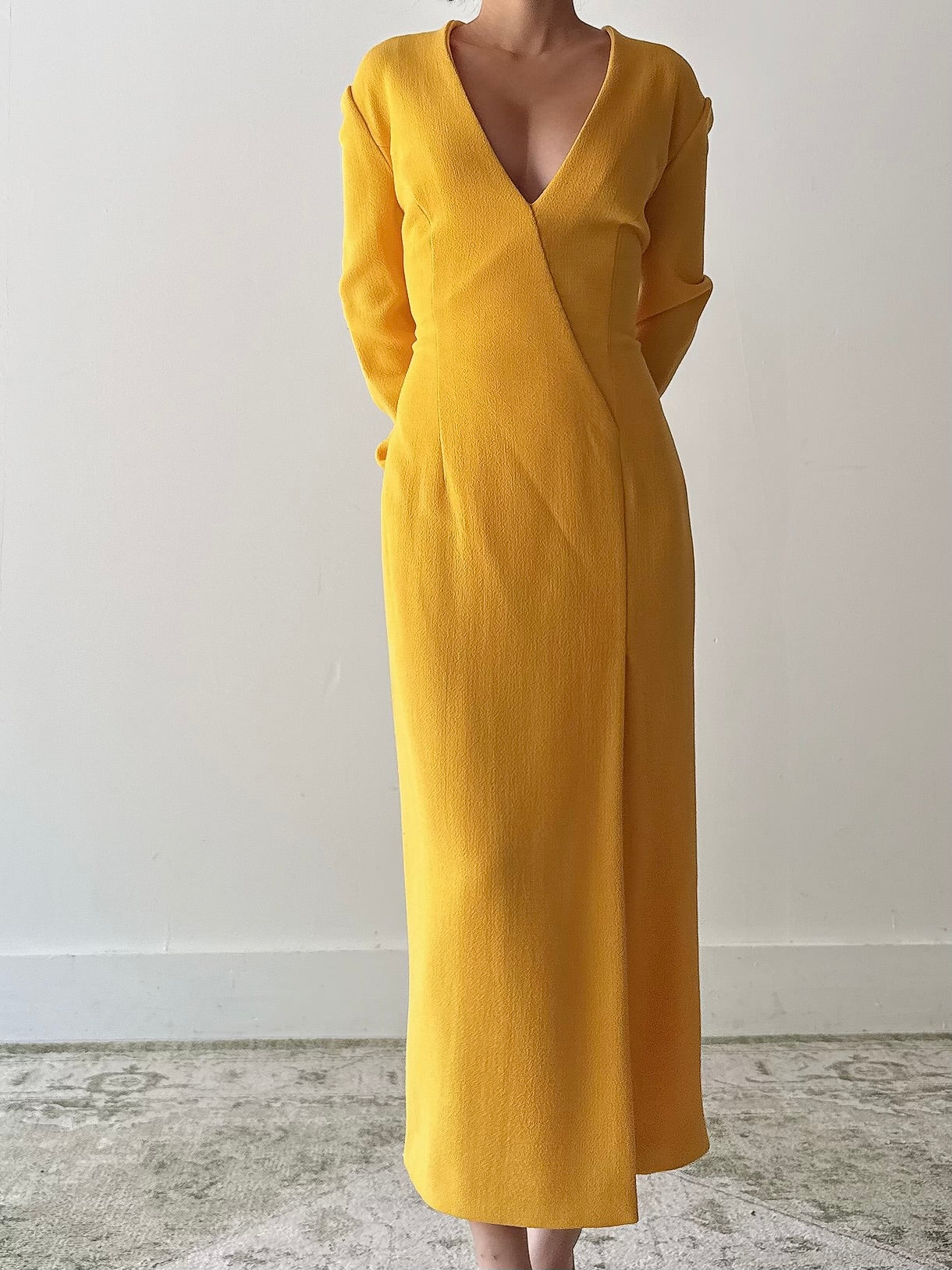 Vintage Gai Mattiolo Yellow Dress - IT44