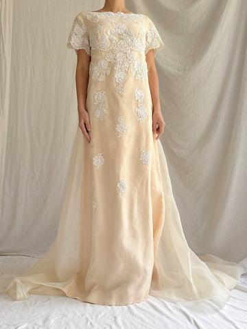 1960s Silk Organza Gown - S/M