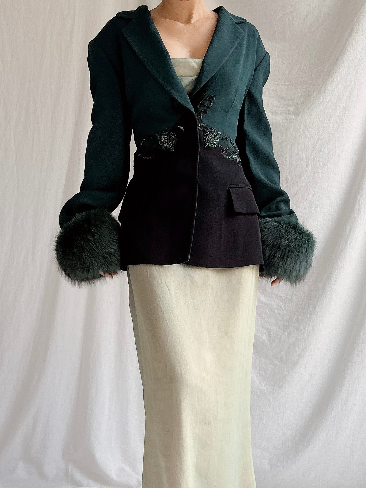 Vintage Oppio Italy Wool & Rayon Jacket - M/L 44