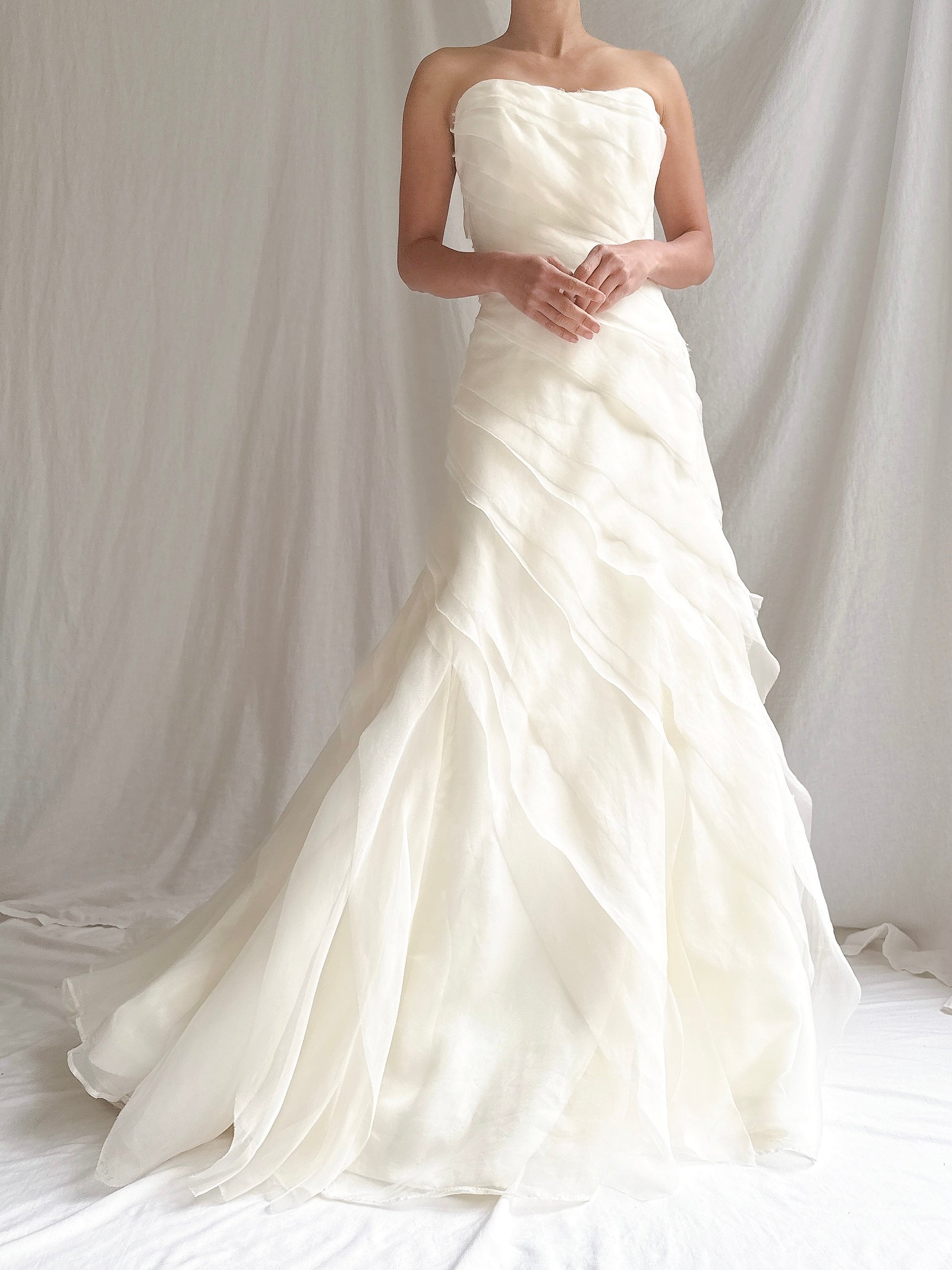 Vintage Silk Organza Gown - M/6