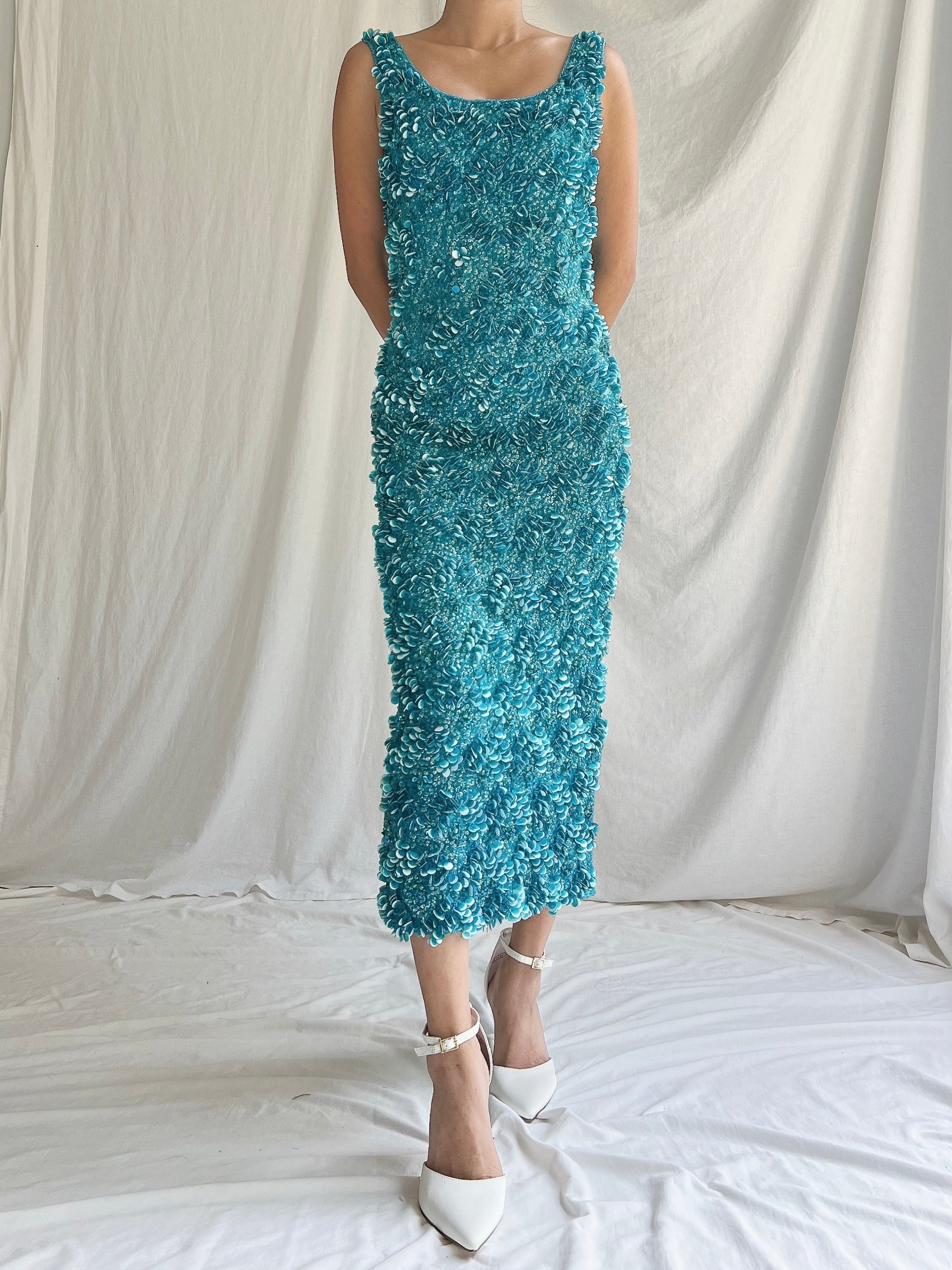 1960s Sequins Dress - S