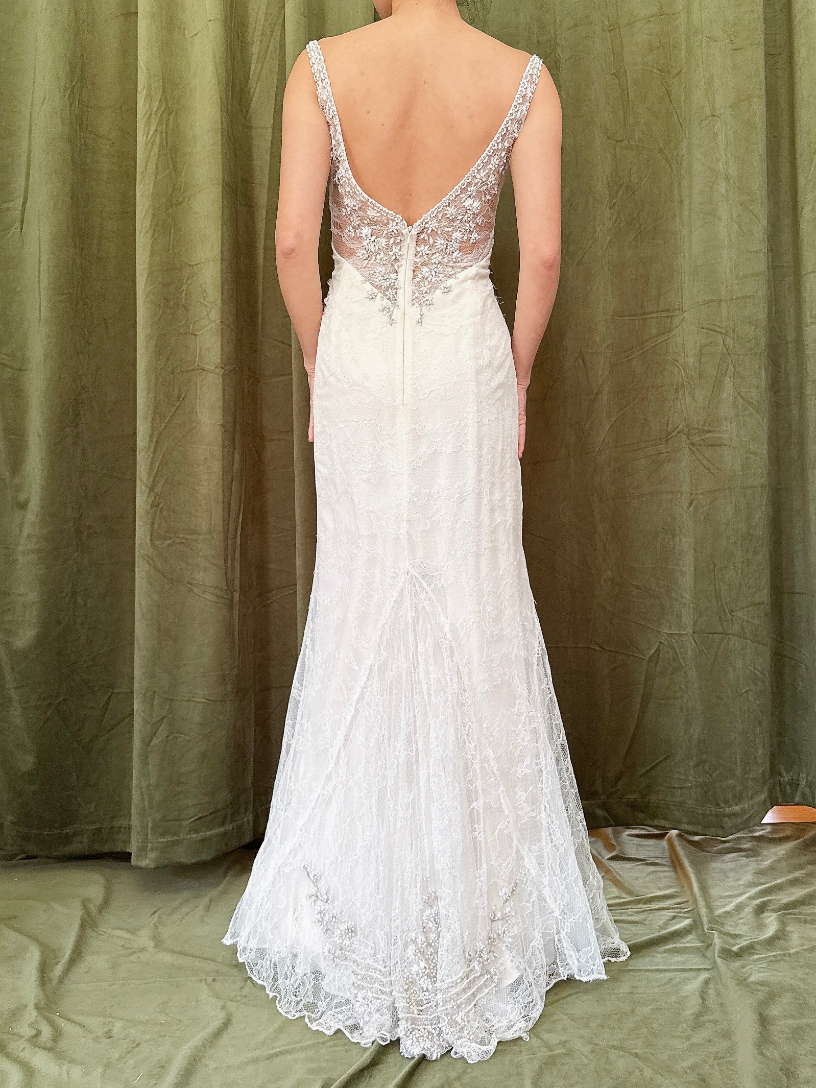 Vintage Liancarlo Couture Silk Lace Gown - Size 10