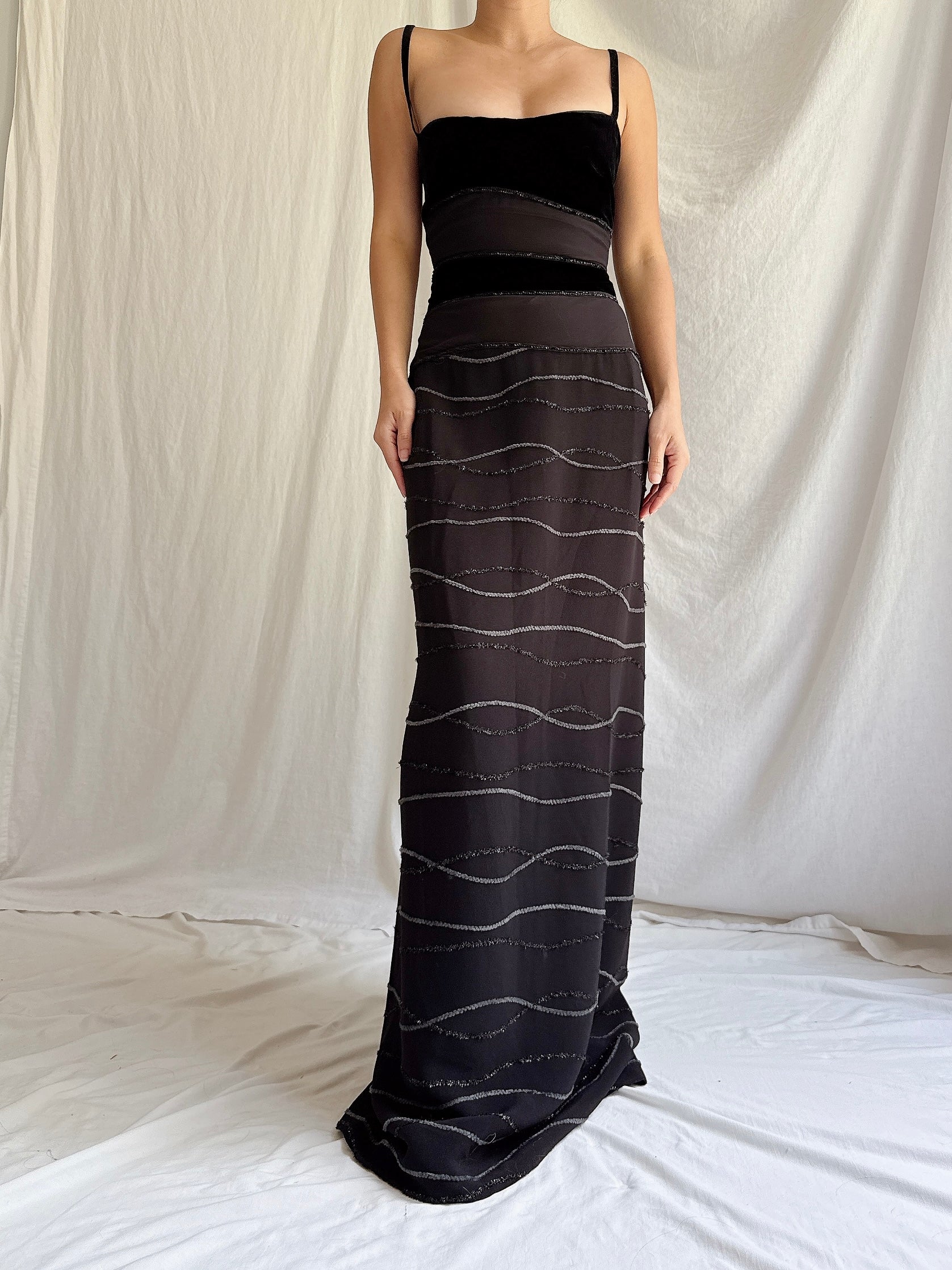 Vintage Floranna Italy Silk and Rayon Gown - IT 44