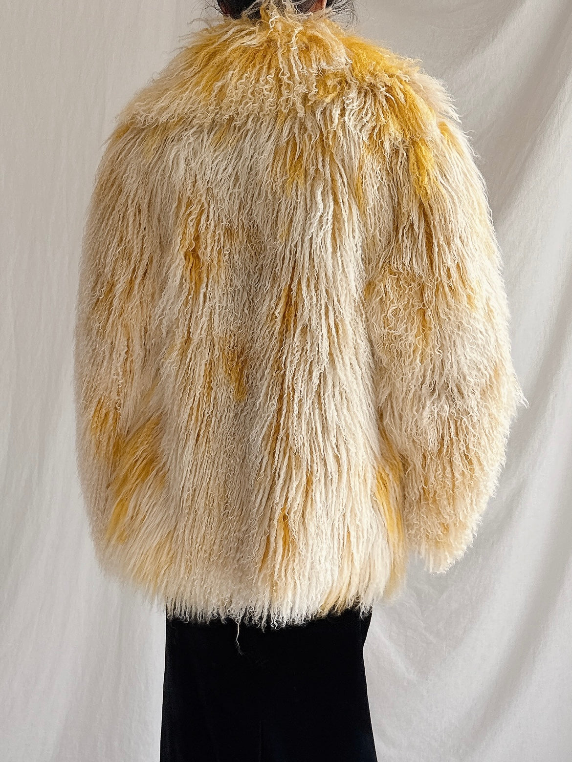 Vintage Mongolian Sheared Coat - M