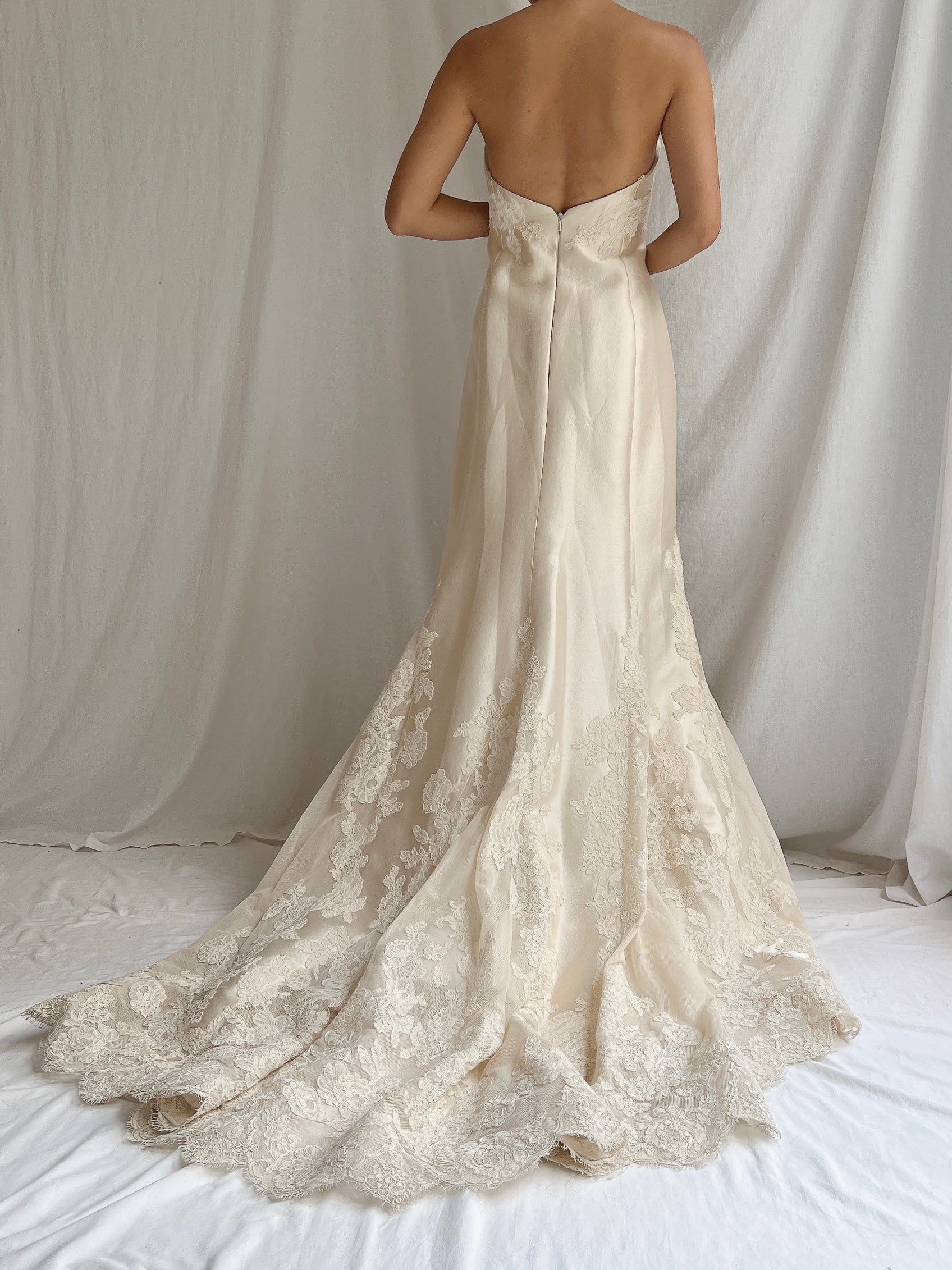 Liancarlo Couture Mikado Silk Wedding Gown - S/6