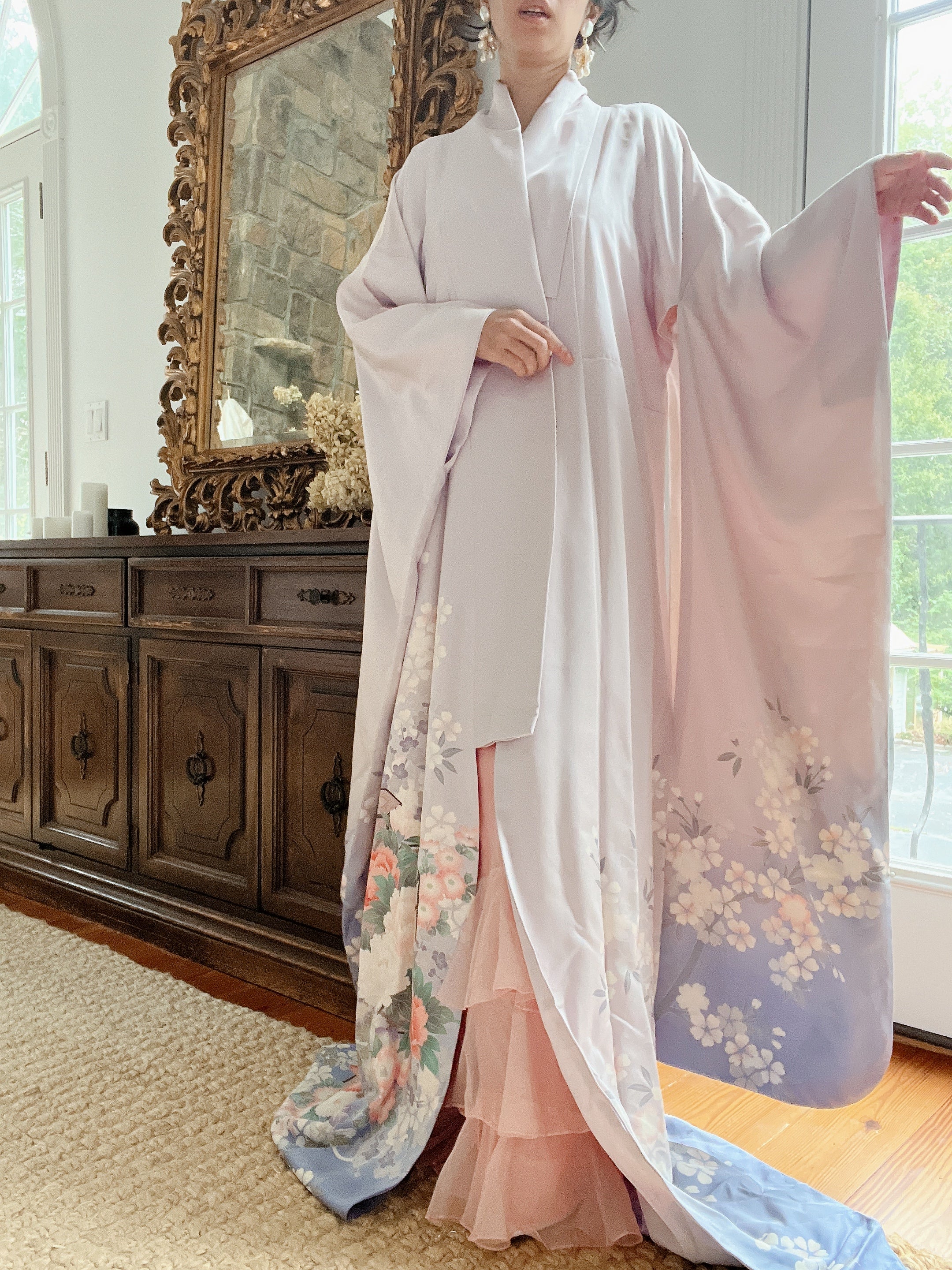 Lavender Floral Kimono