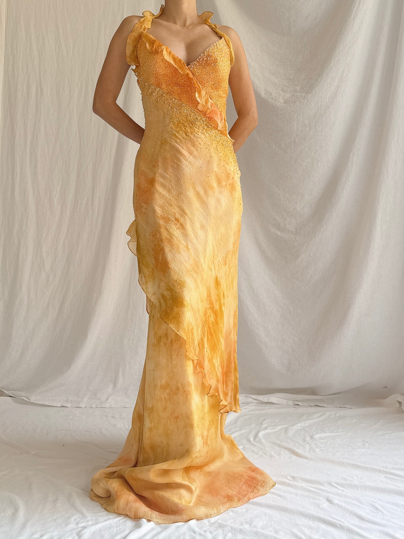 Vintage Silk YSA Makino Gown - M