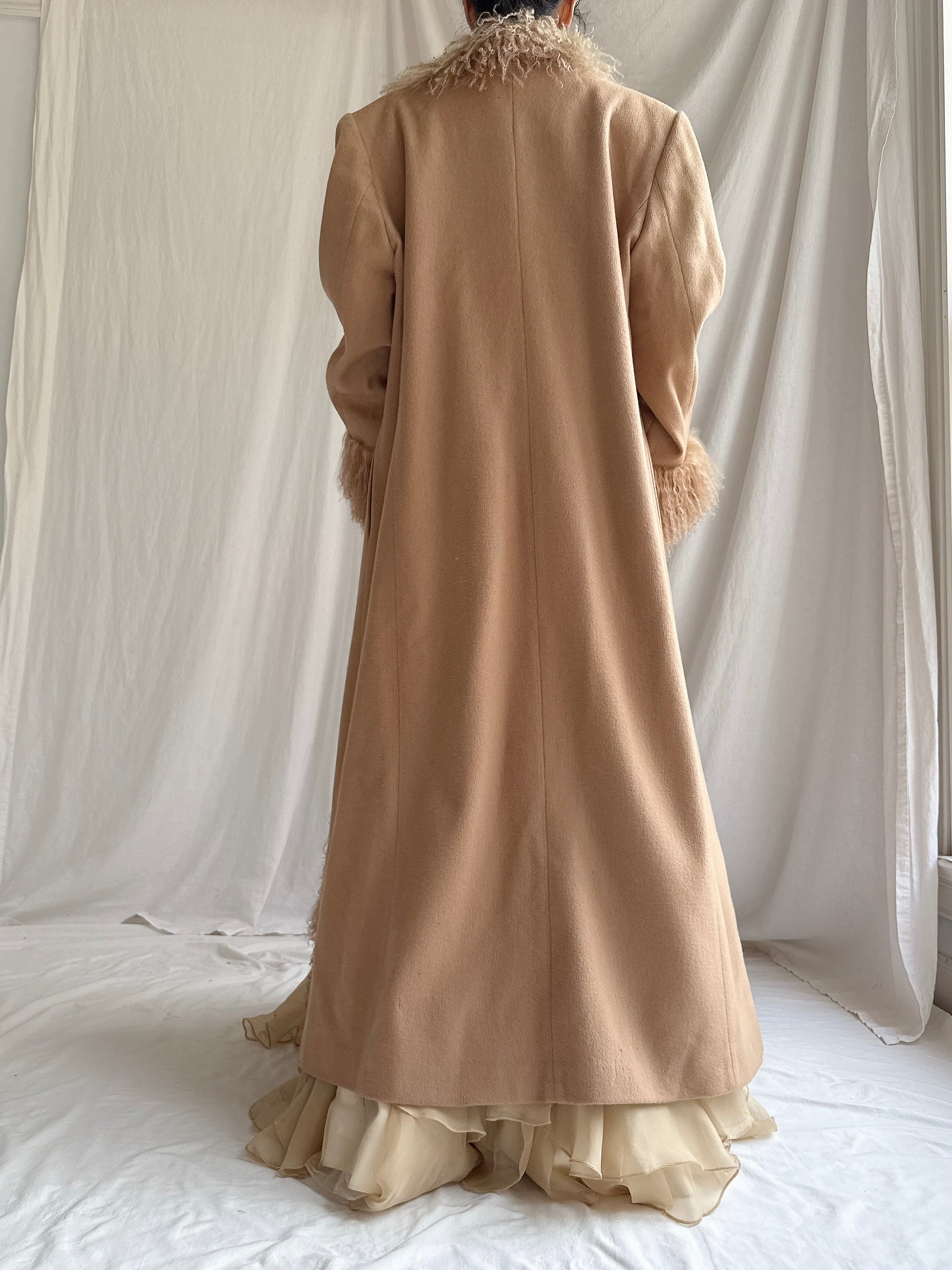 Vintage Wool Mongolian Coat - L