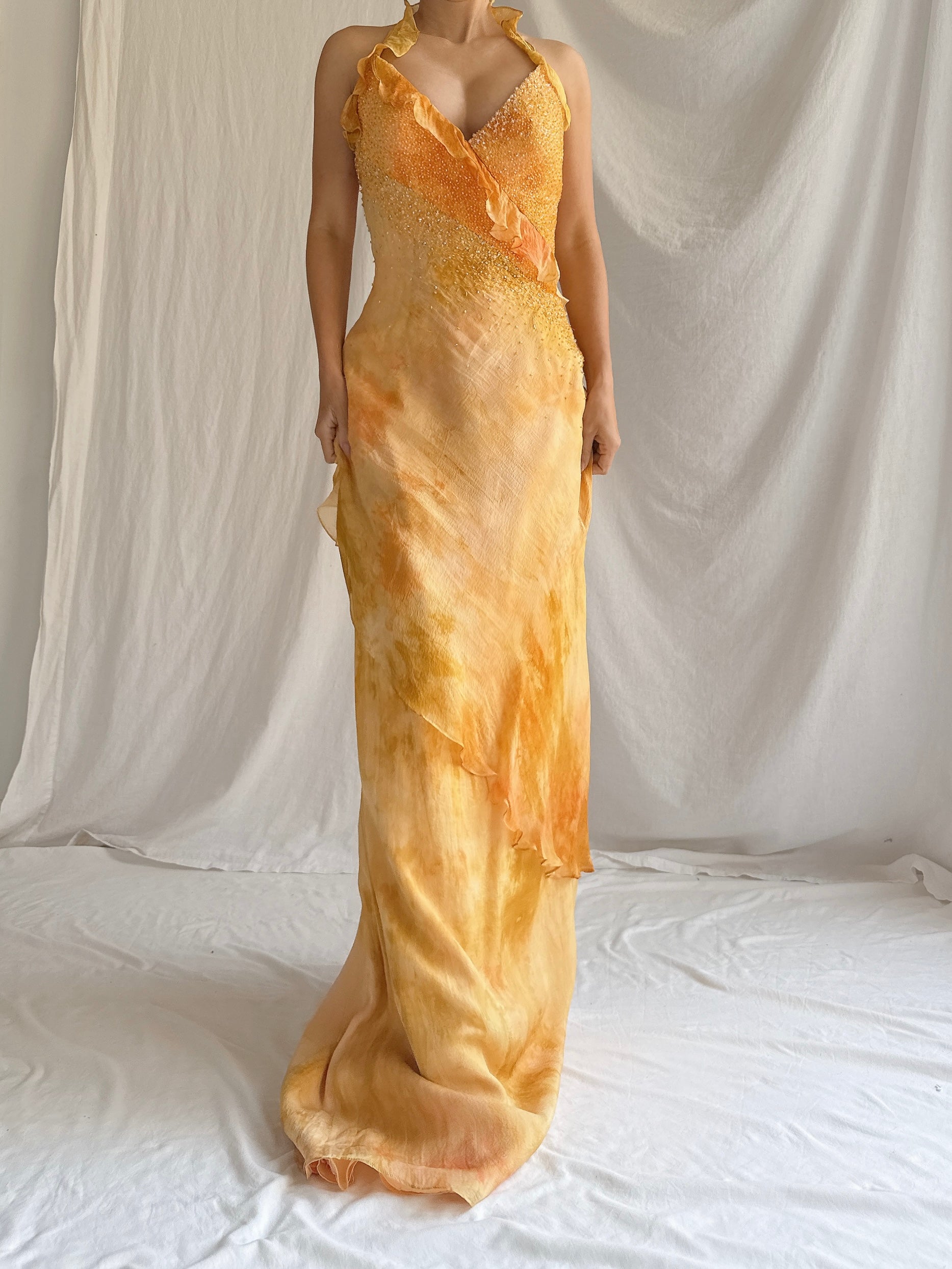 Vintage Silk YSA Makino Gown - M