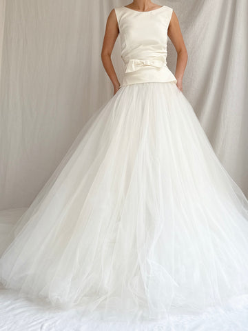 Vintage Amsale Silk Tulle Gown - Size 8