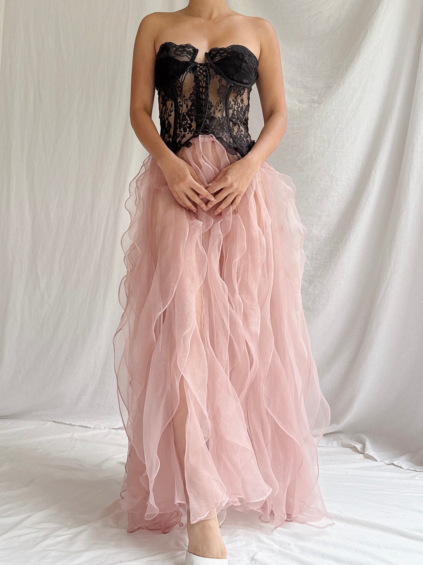 Vintage VS Lace Bustier - M 36B