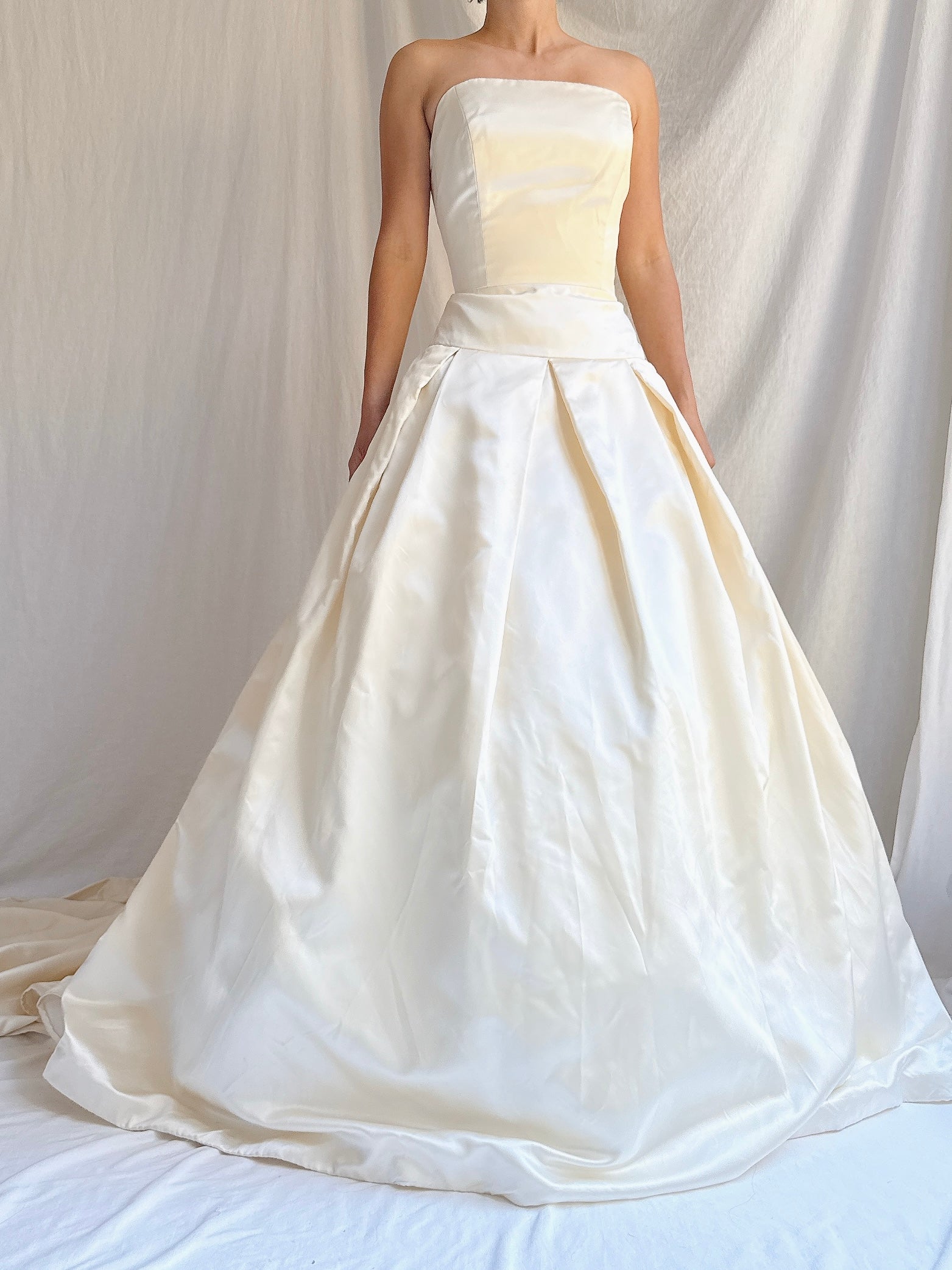 Vintage Silk Dropped Waist Gown - S