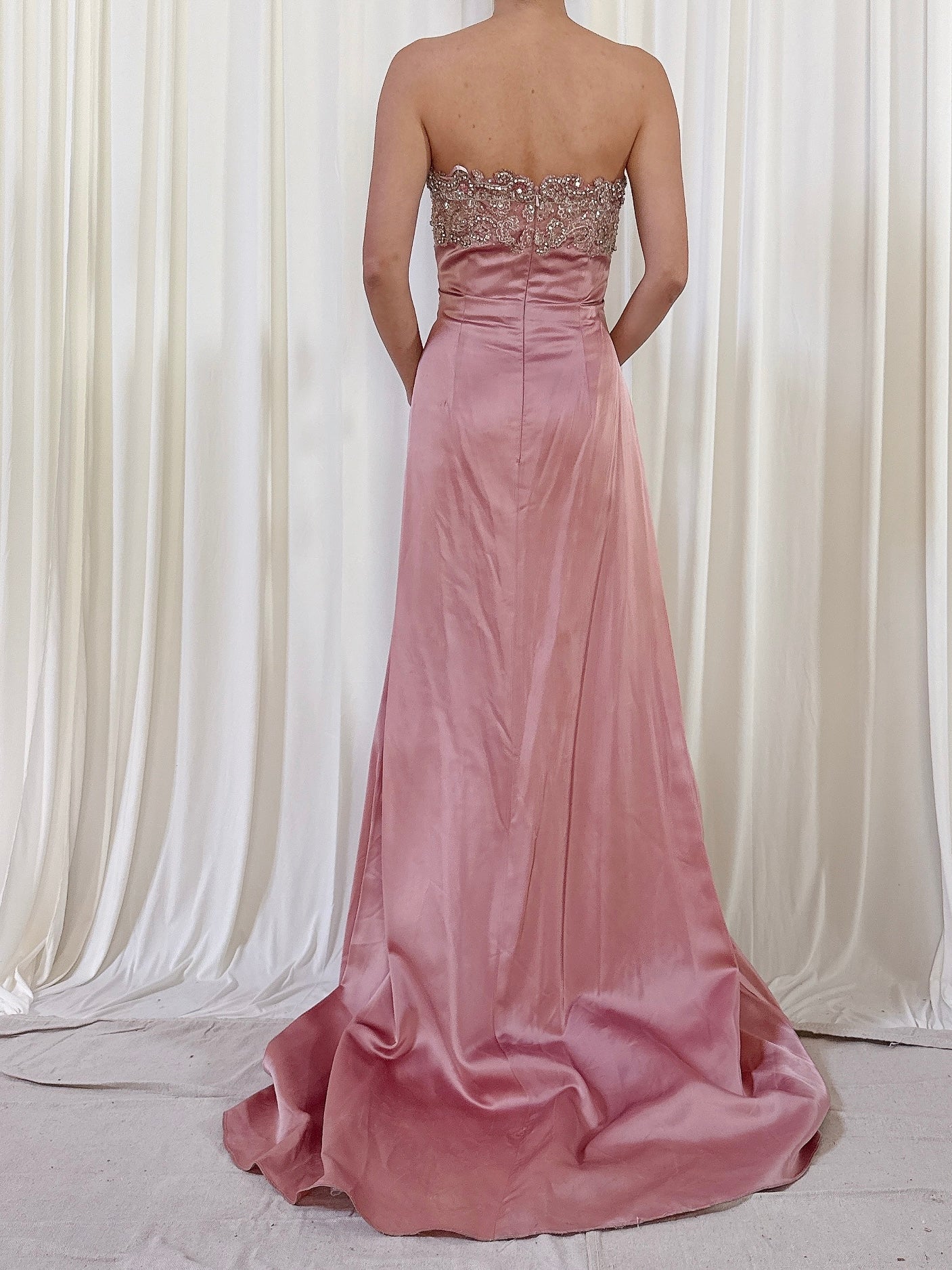 Vintage Steven Yearrick Dusty Pink Gown - US 6