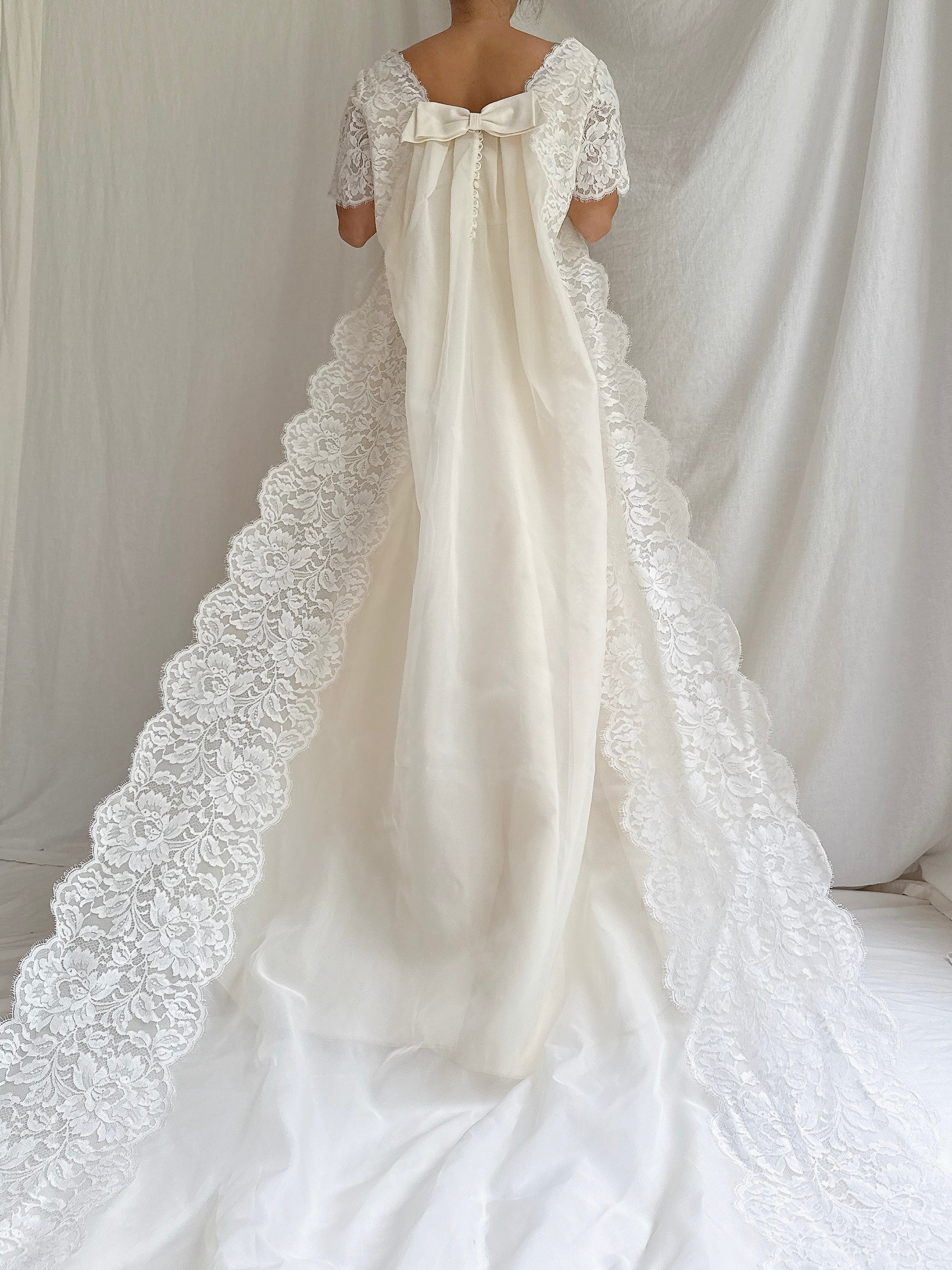 1960s Organza & Lace 2-Piece Set - M