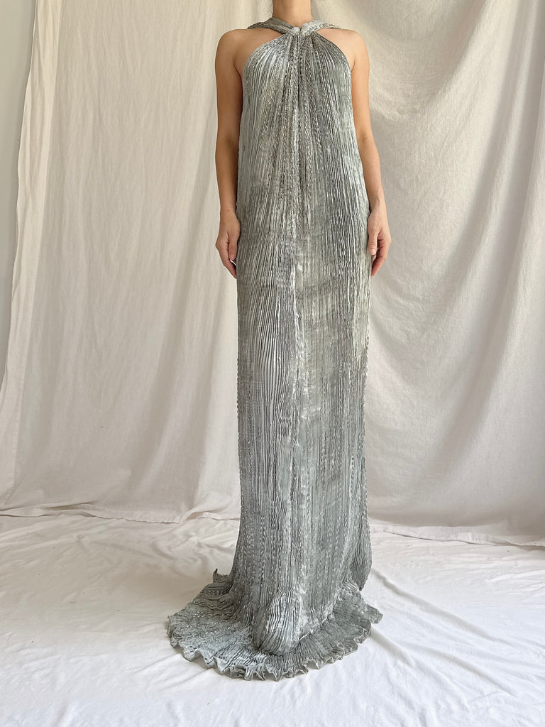 Vintage Patricia Lester Silk Pleated Dress - S-M Vintage Patricia Lester Silk Pleated Dress - S-M