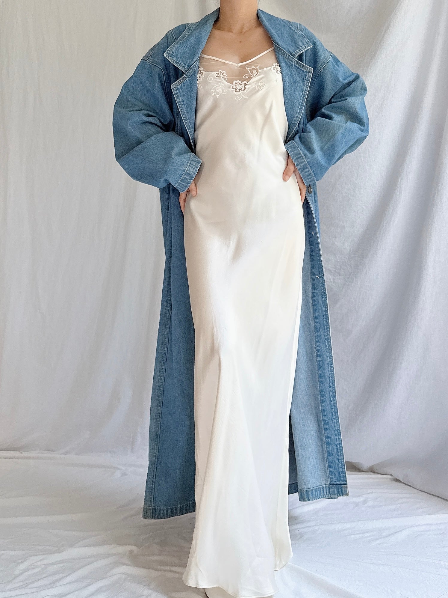 Vintage Denim Duster - M/L