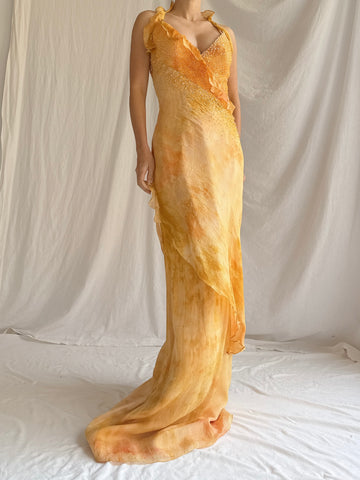 Vintage Silk YSA Makino Gown - M