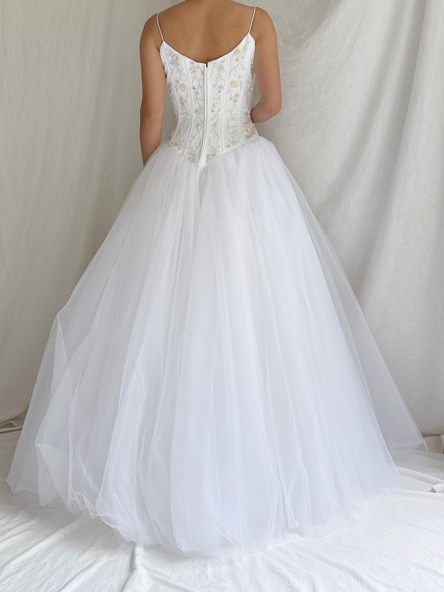 1990s Tulle Bustier Dress - S/6