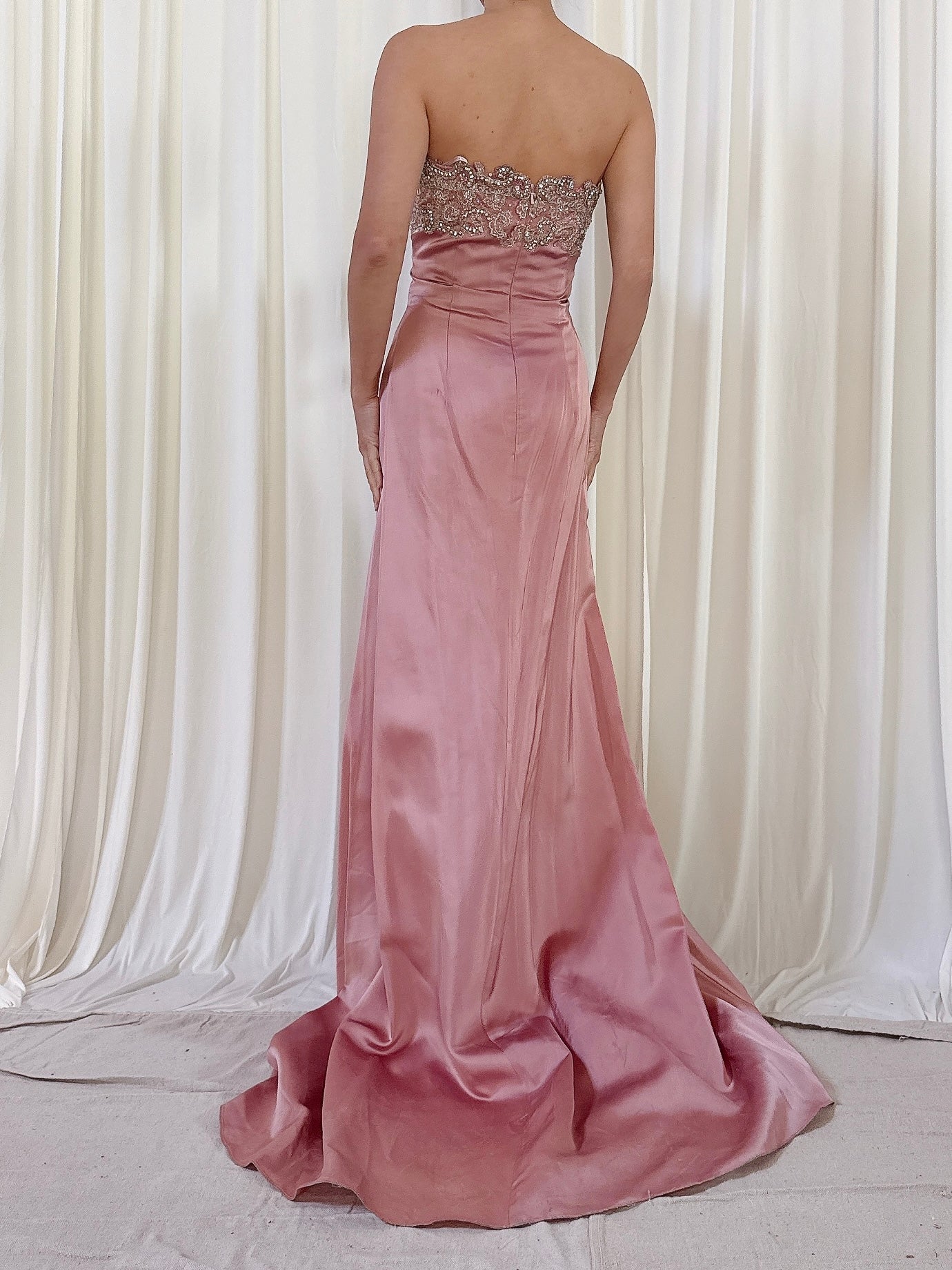Vintage Steven Yearrick Dusty Pink Gown - US 6