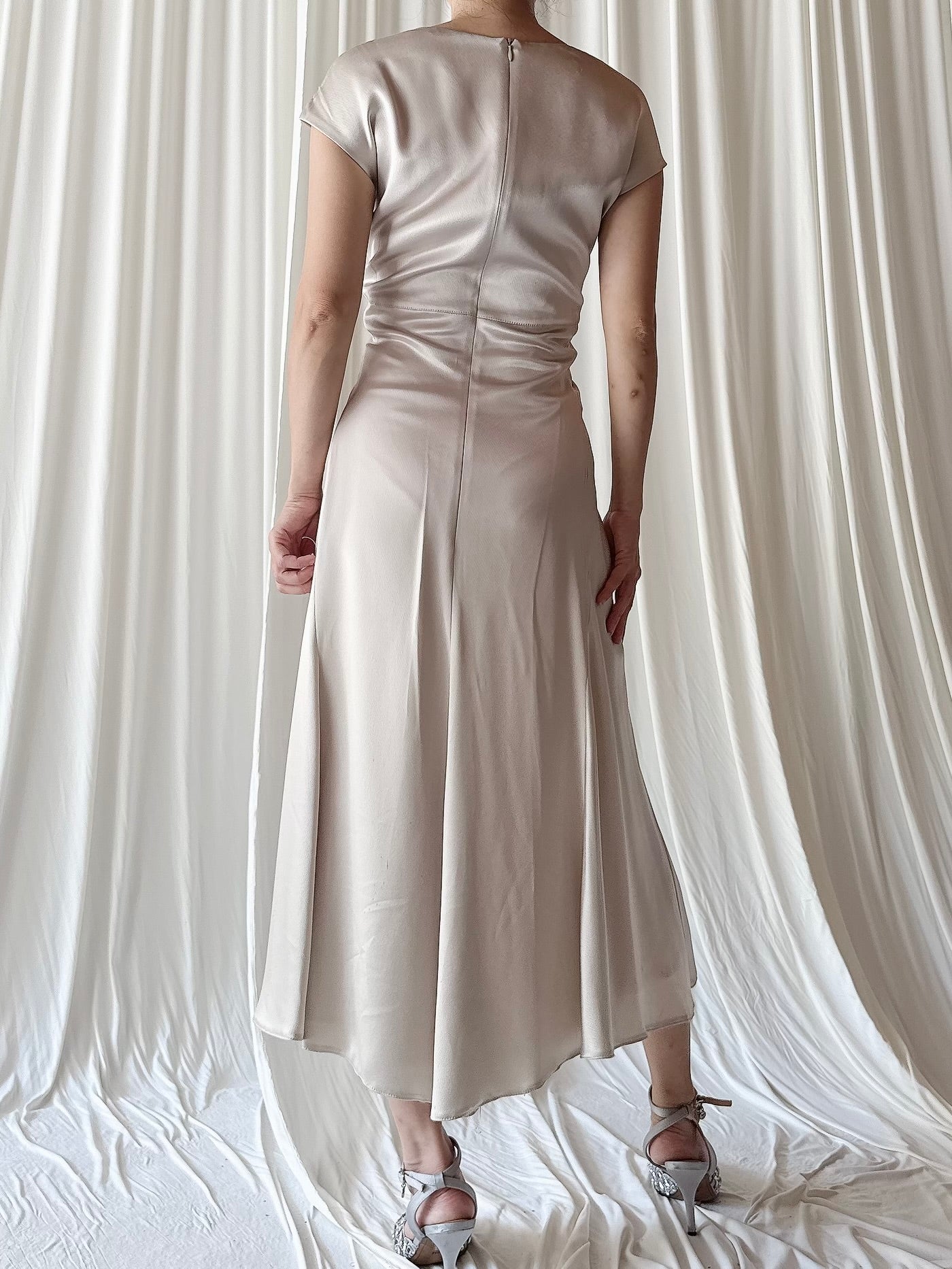 Vintage Futura Satin Dress - L