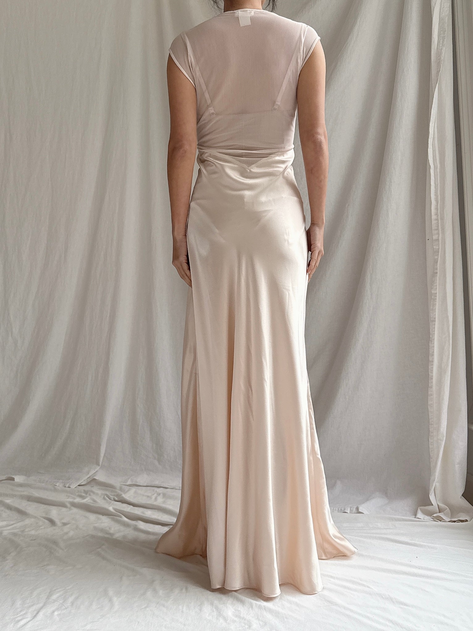 Vintage Scaasi Satin Slip - M