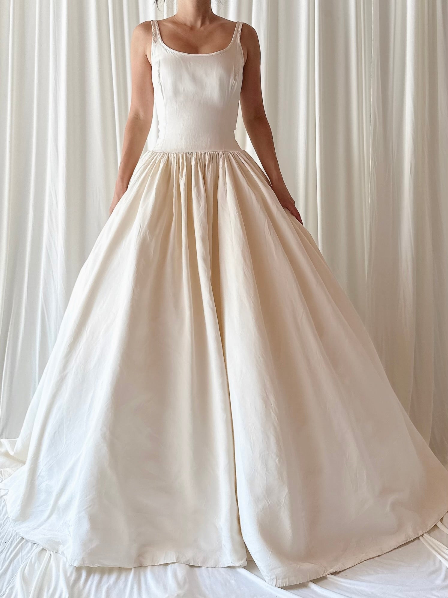 90s Amsale Taffeta Gown - S/4