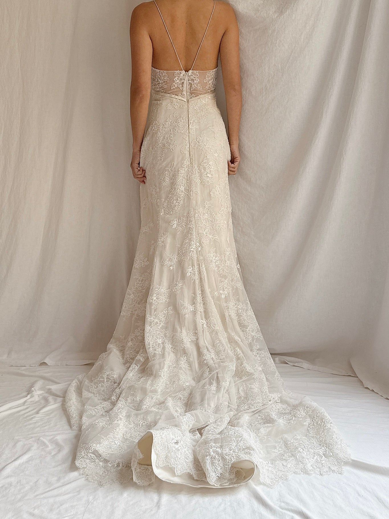 Vintage Lace Gown - S/M 6