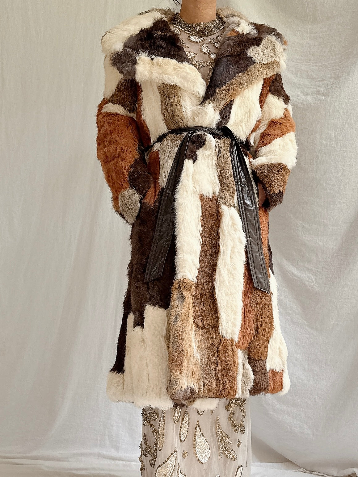 Vintage Stitched Fur Coat