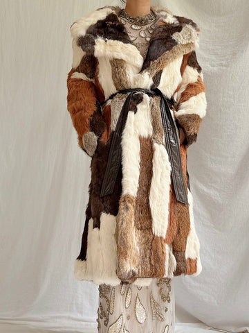 Vintage Stitched Fur Coat