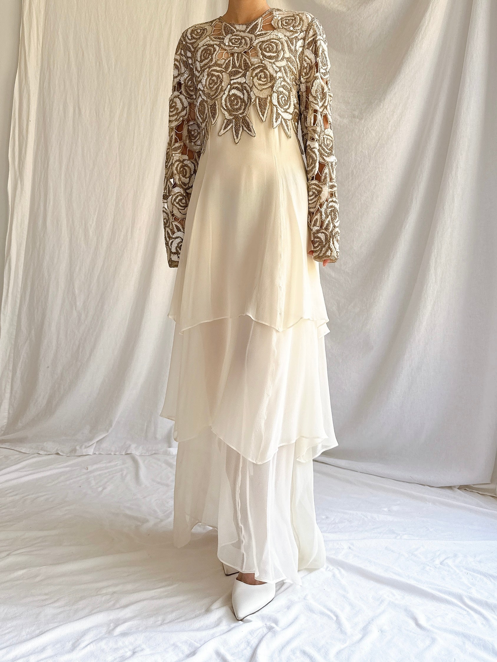 1980s Naeem Khan Silk Gown - S/M