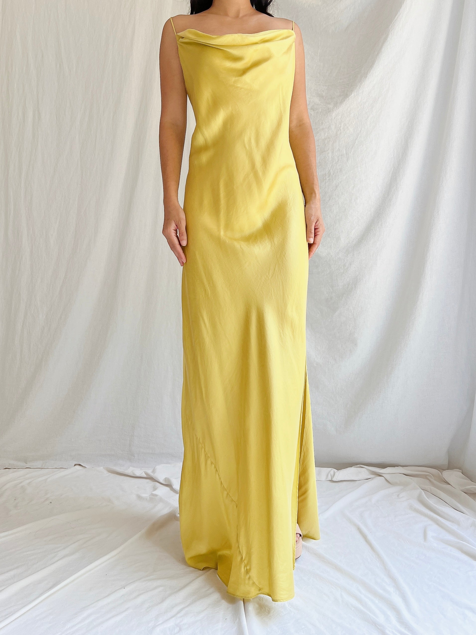 Vintage VS Silk Charmeuse Slip Dress - M/L