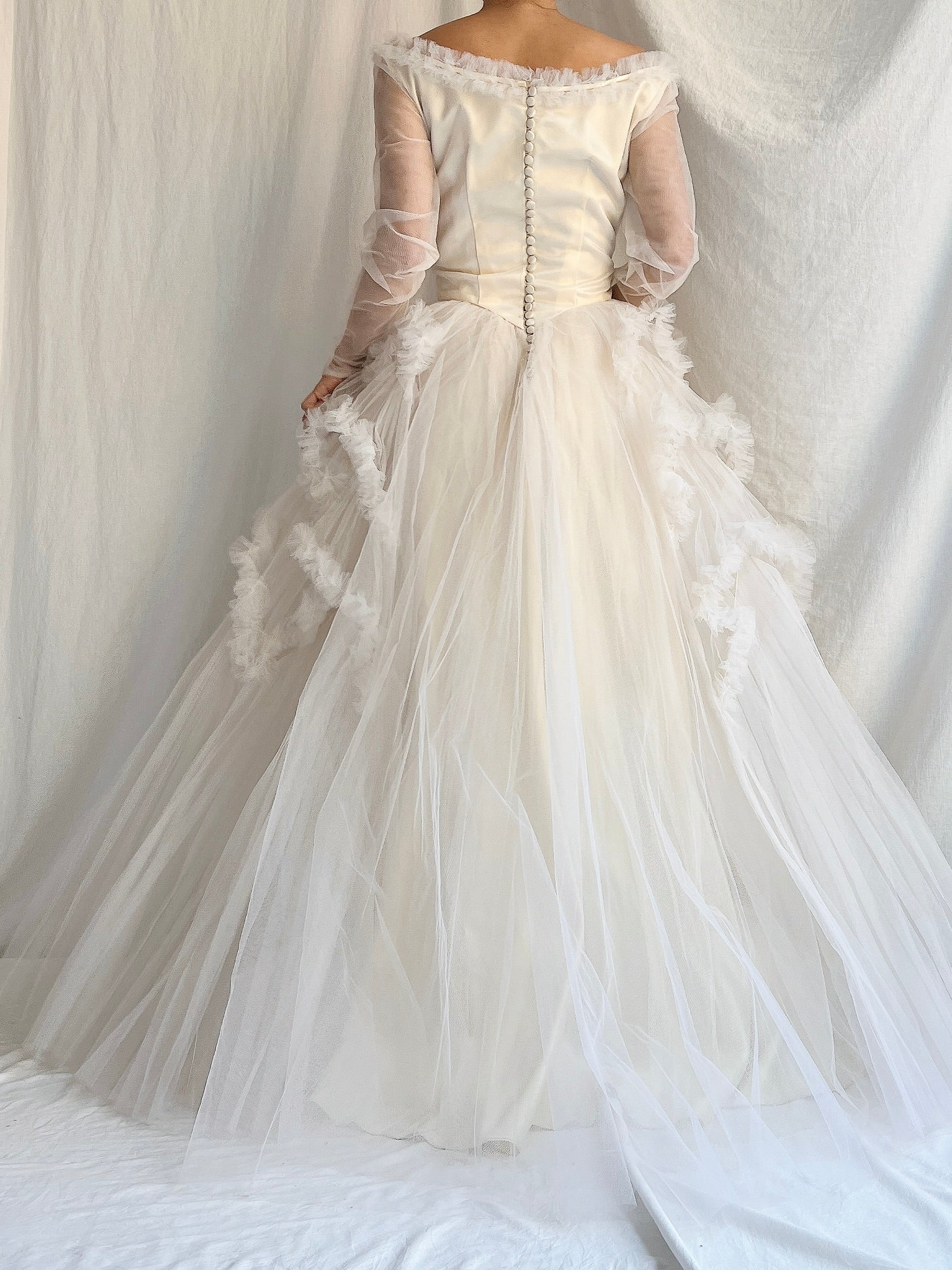 1950s Layered Tulle Dress - XS