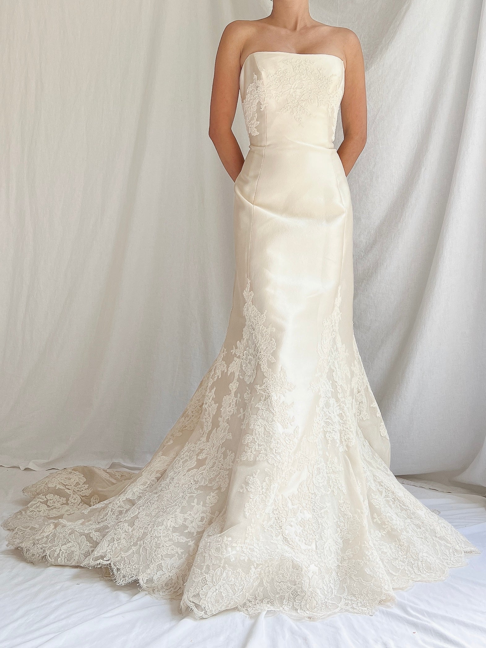 Liancarlo Couture Mikado Silk Wedding Gown - S/6