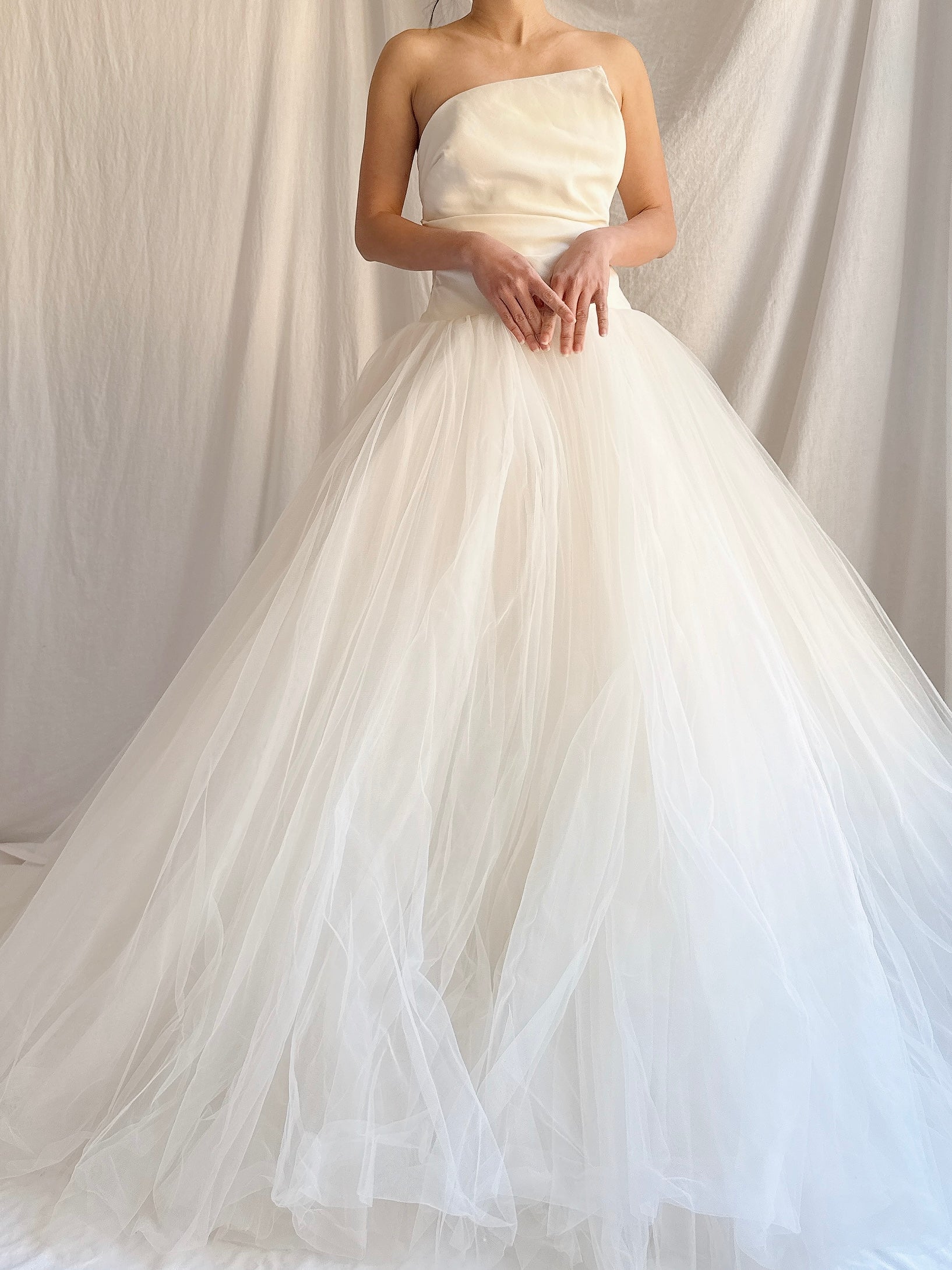 Vintage Amsale Tulle Gown - S 4