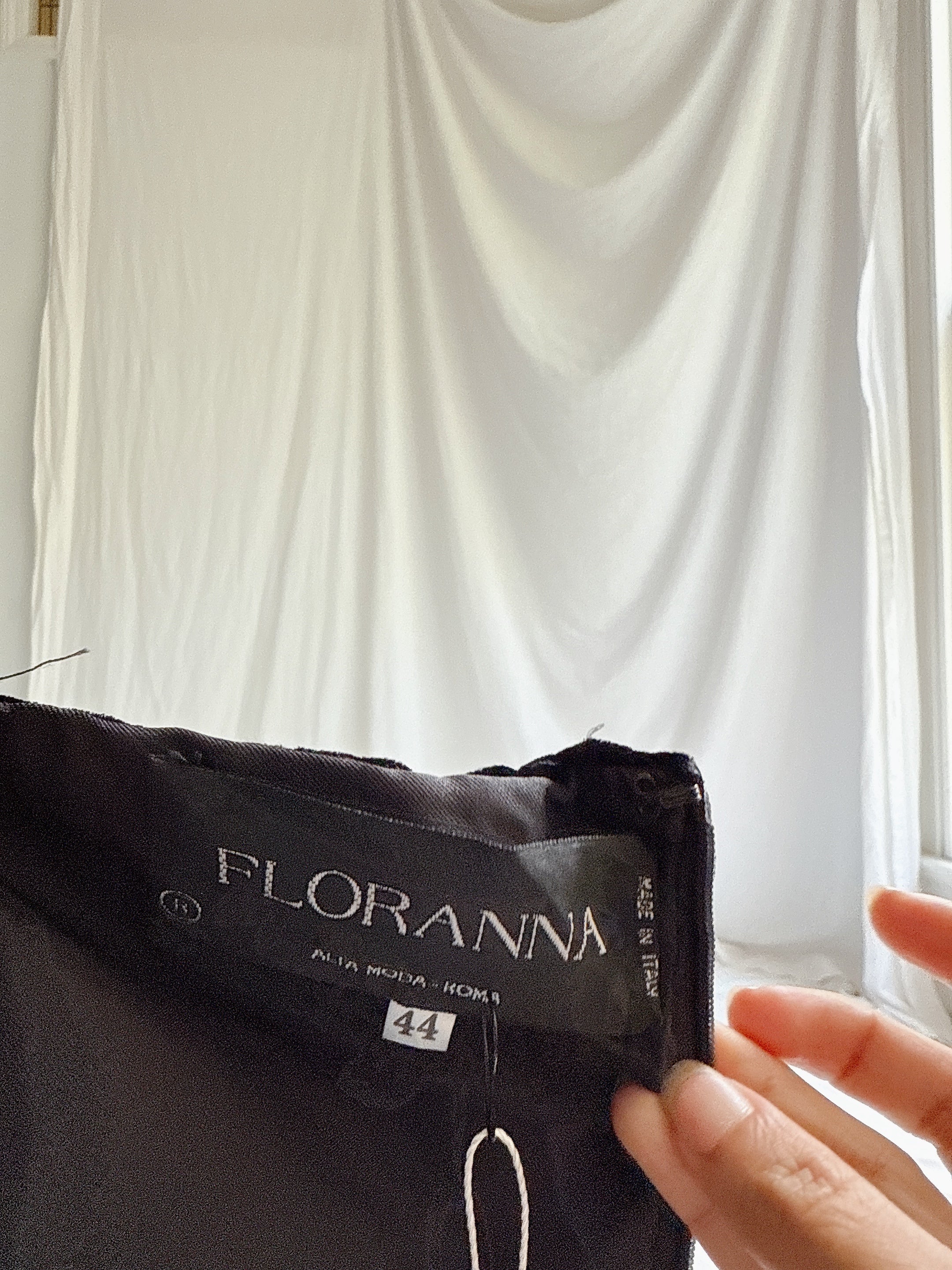 Vintage Floranna Italy Silk and Rayon Gown - IT 44
