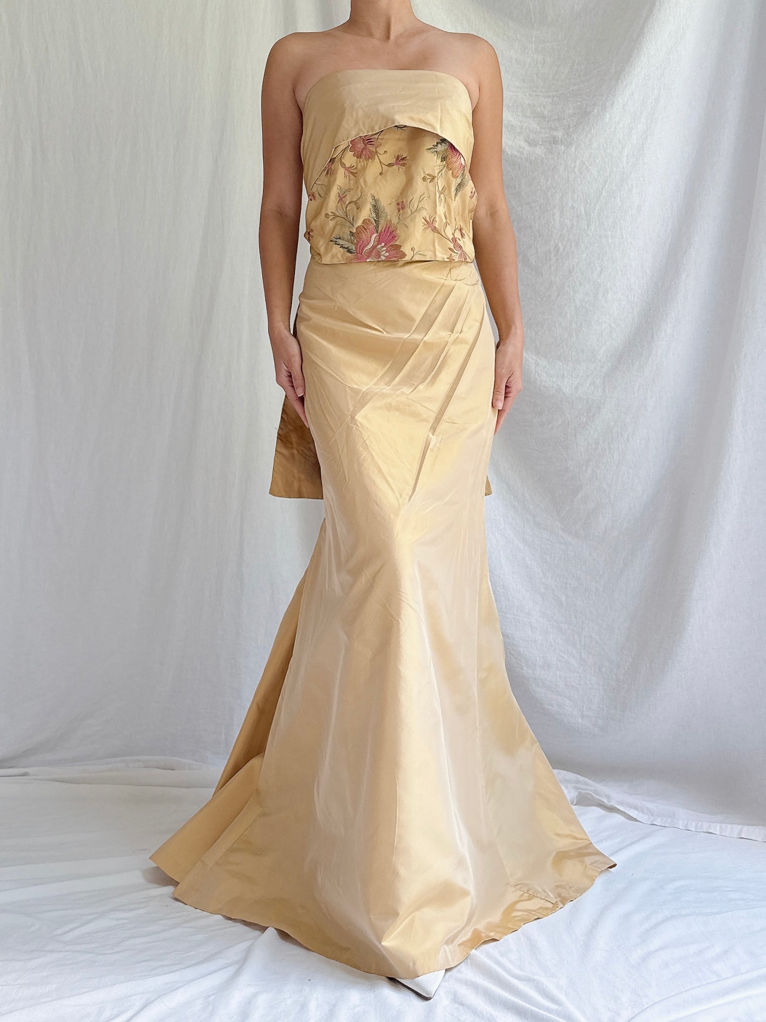 Vintage Paule Vasseur Silk 2-Piece Set - M FR 42
