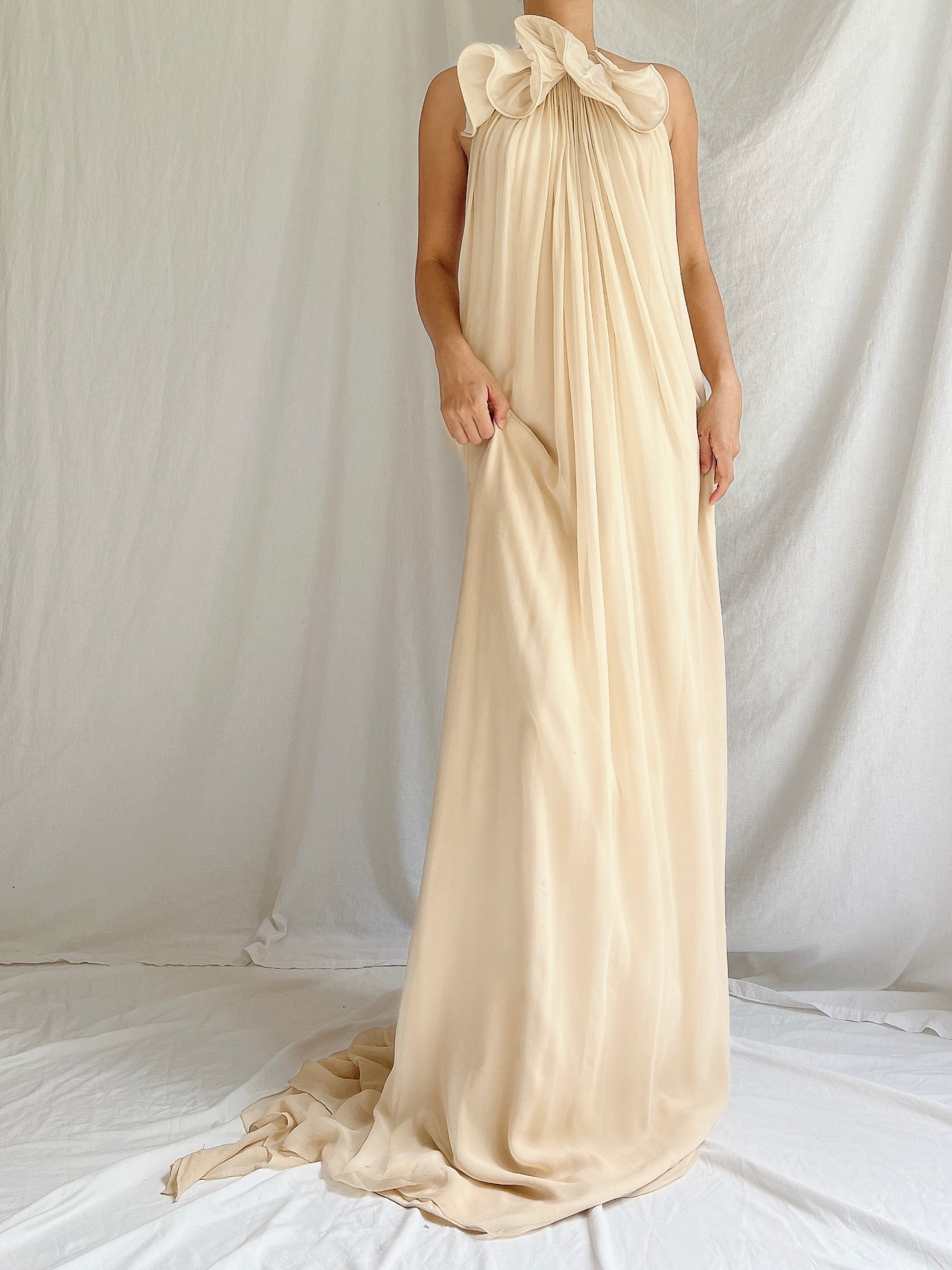 Vintage Philip Lim Silk Graped Gown - S