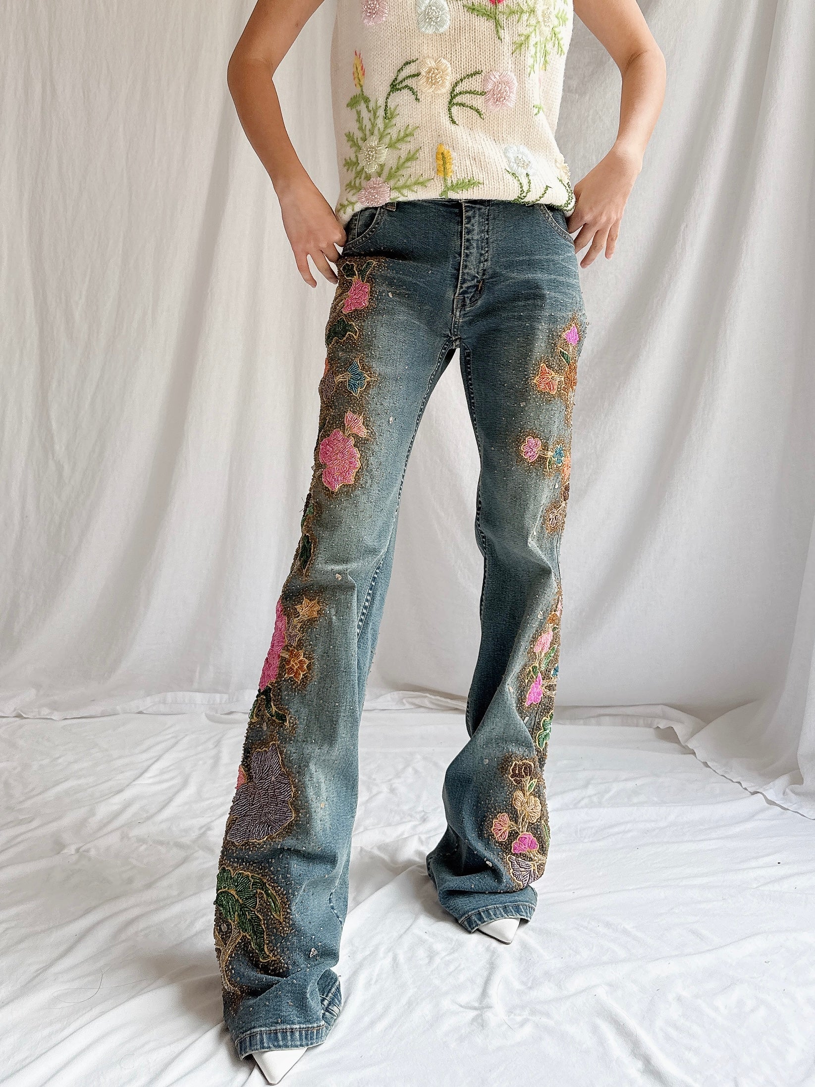 Vintage San Blas Embroidered Denim - M/33”