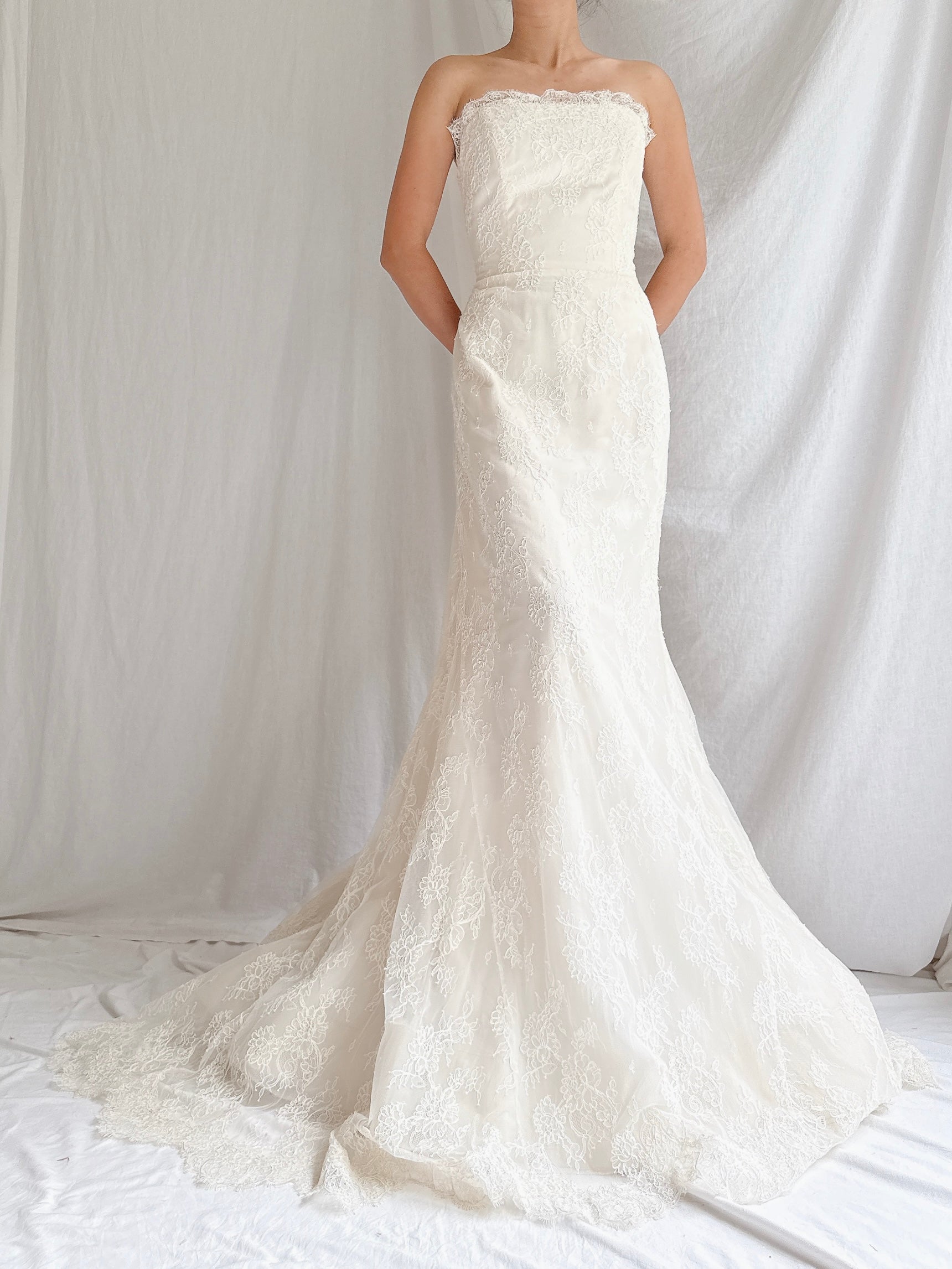 Vintage Liancarlo Couture Strapless Neckline Gown - S/6