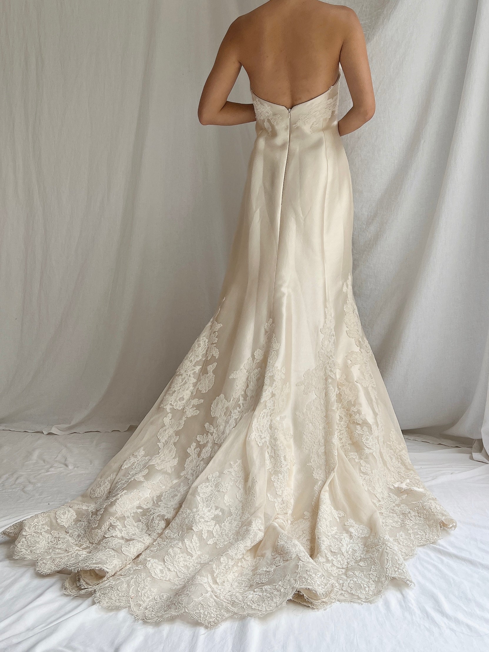 Liancarlo Couture Mikado Silk Wedding Gown - S/6