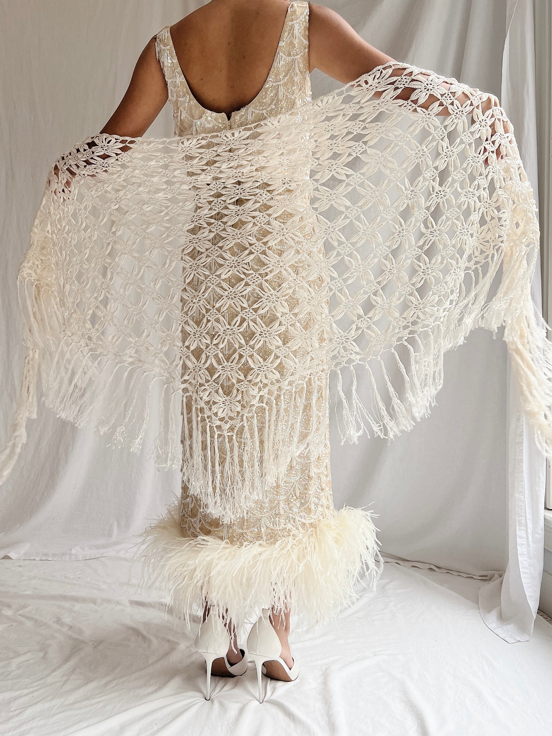 Vintage Crochet Shawl