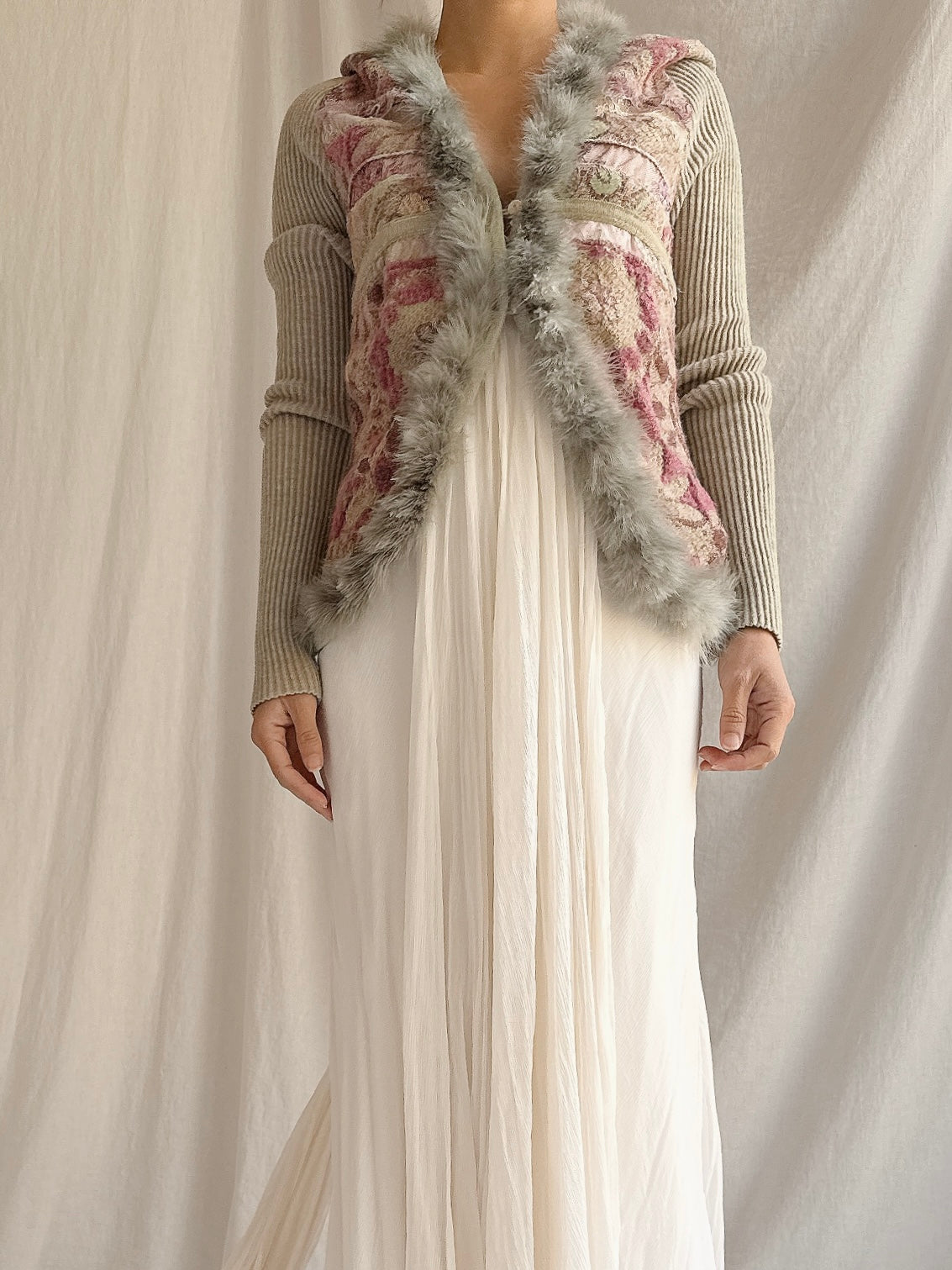 Vintage Tricot Chic Italian Knit Cardigan - S