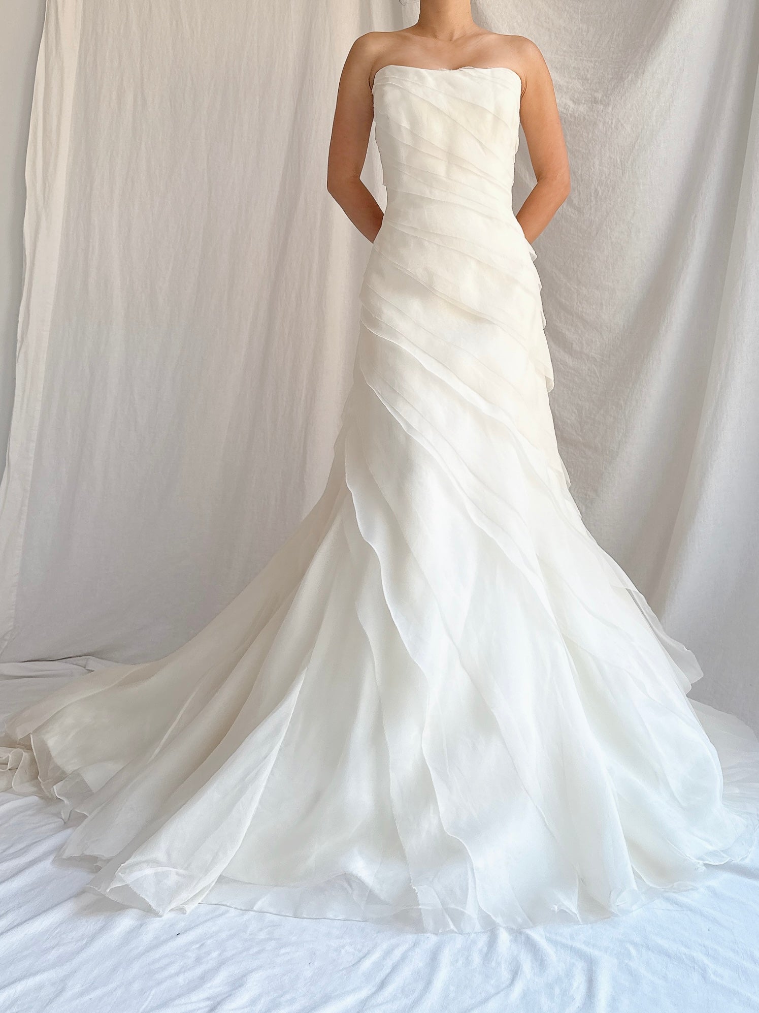 Vintage Silk Organza Gown - L/14