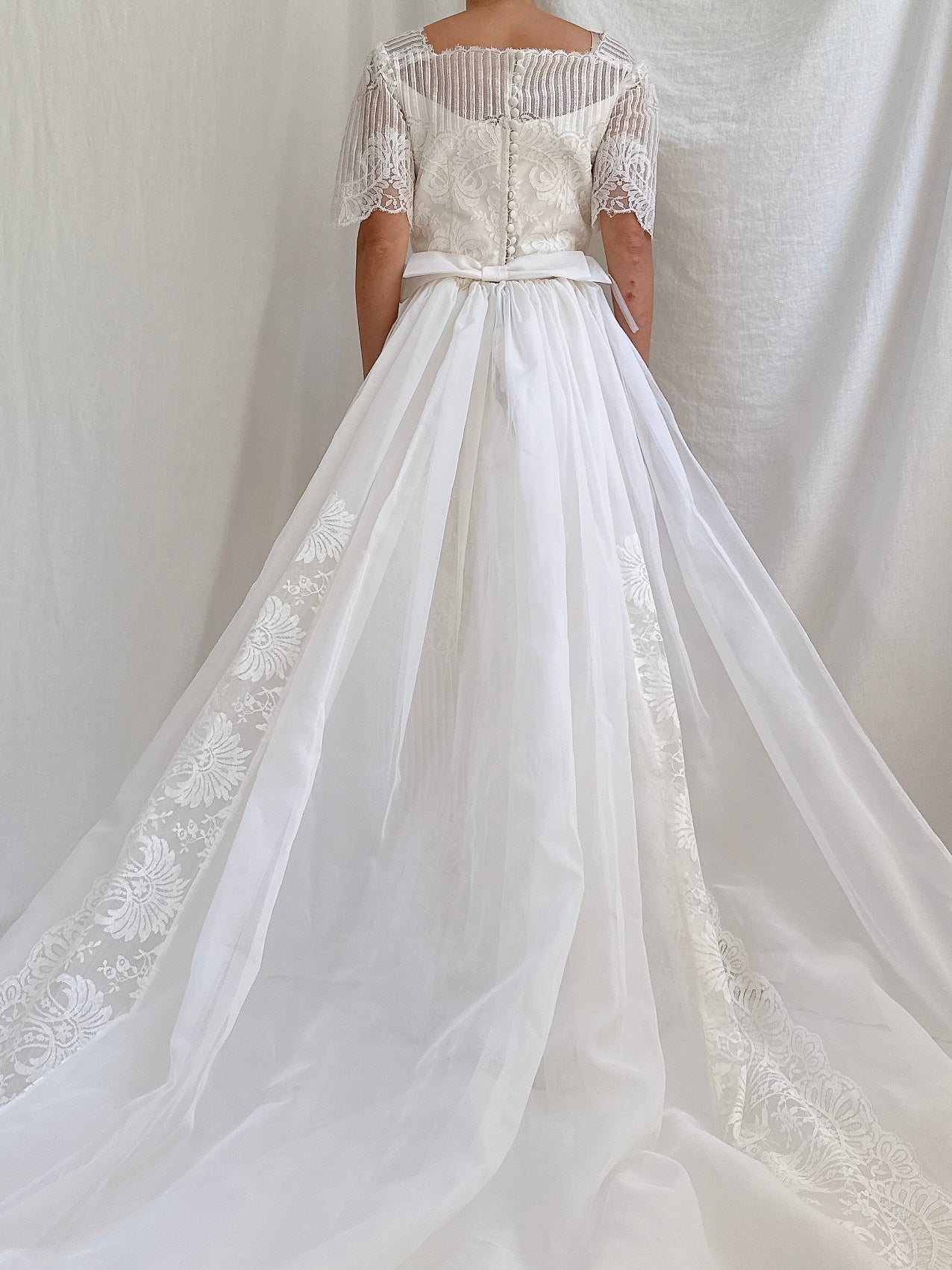 1960s 2-Piece Lace Gown - XS